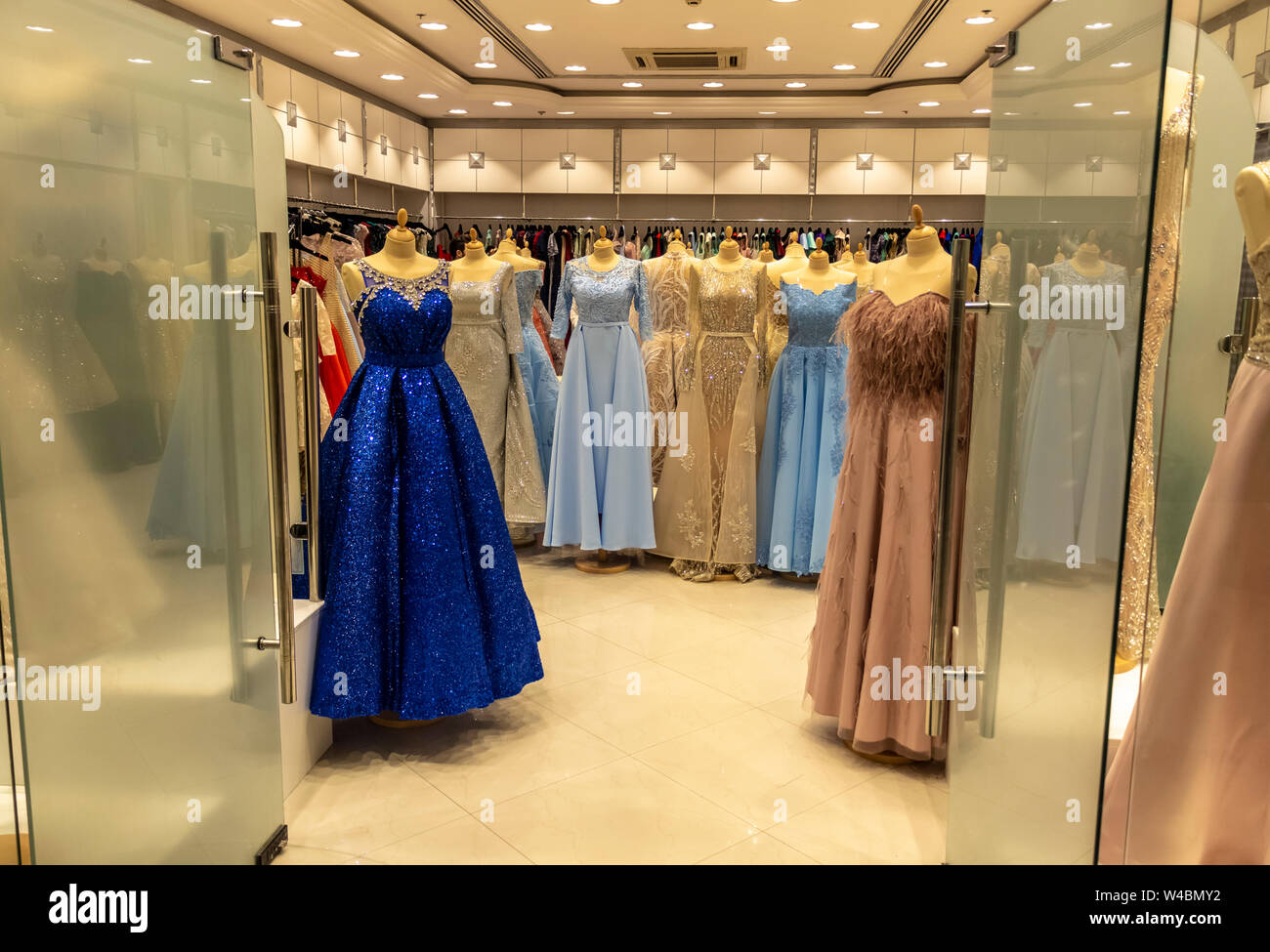 Dubai, UAE November 30, 2018 Department of dresses in a women's