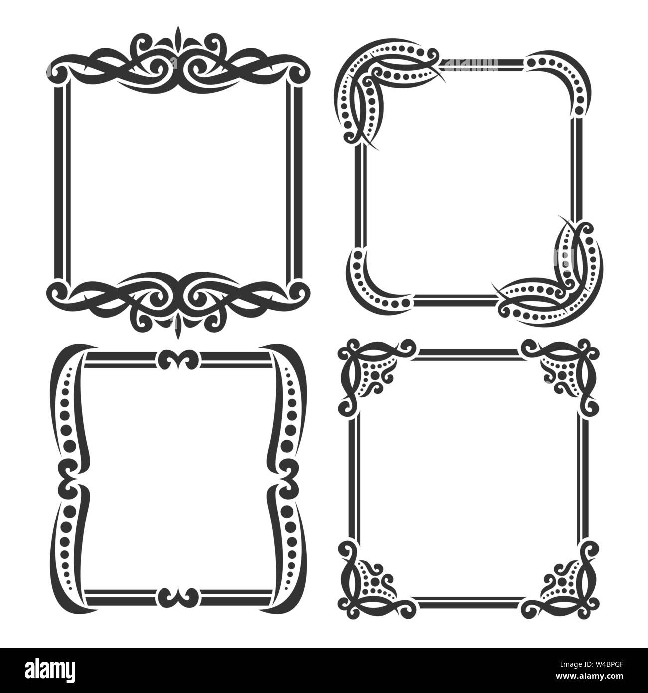Filigree Black and White Stock Photos & Images - Alamy