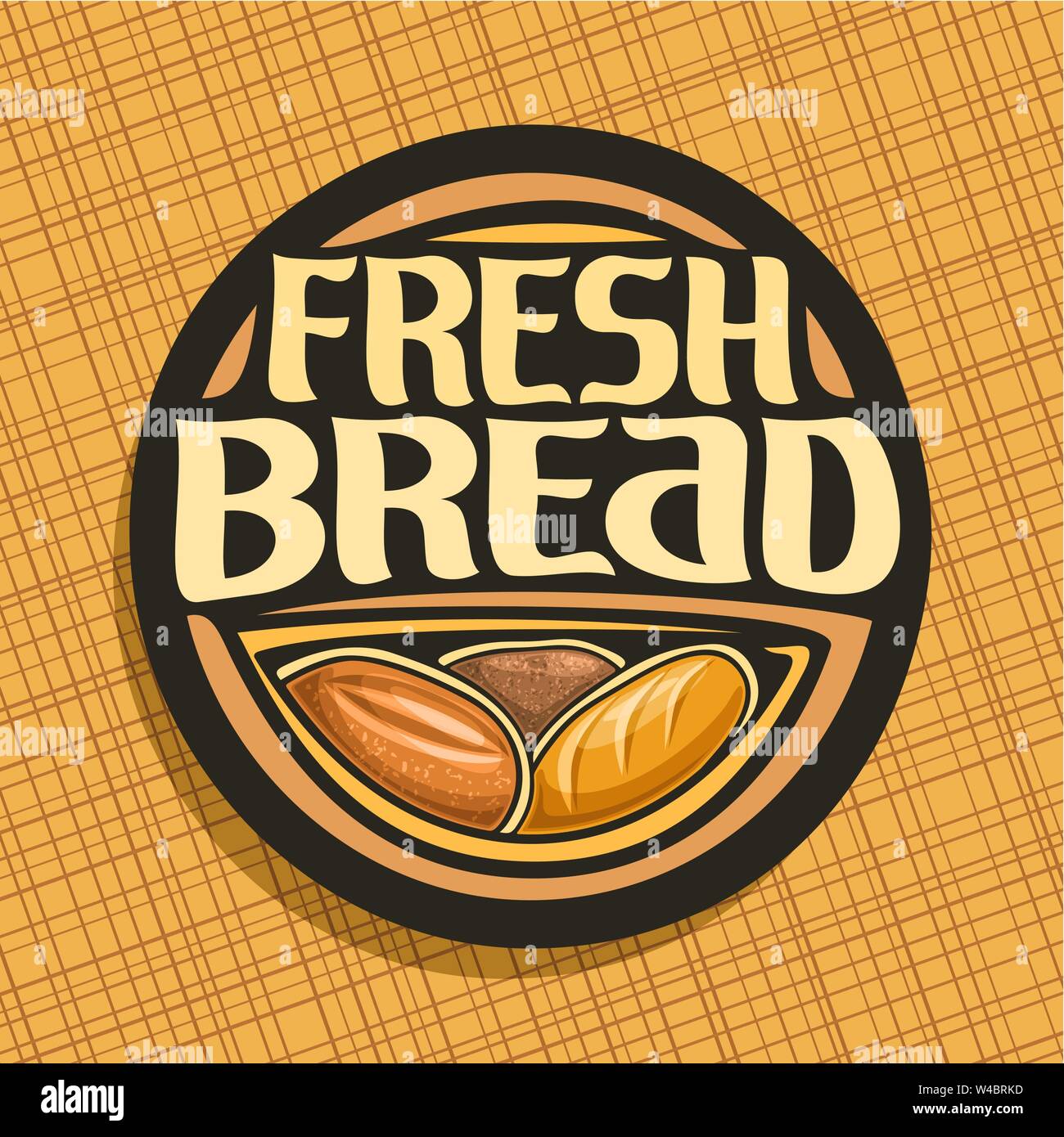 Vector logo for Bread Stock Vector