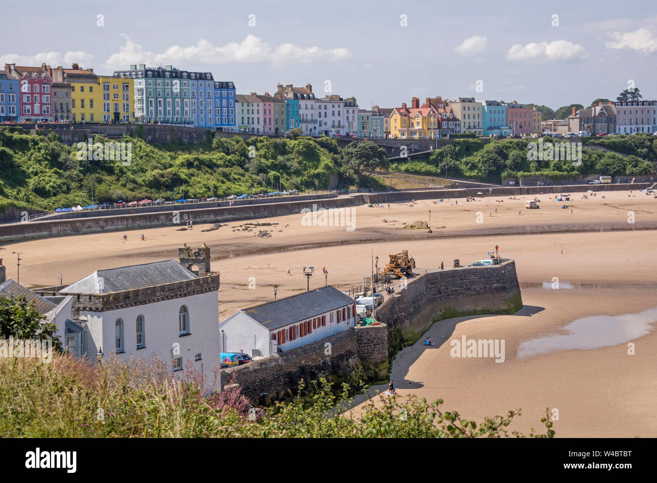 The Welsh coastal town of Tenby, Pembrokeshire, Wales, UK Stock Photo