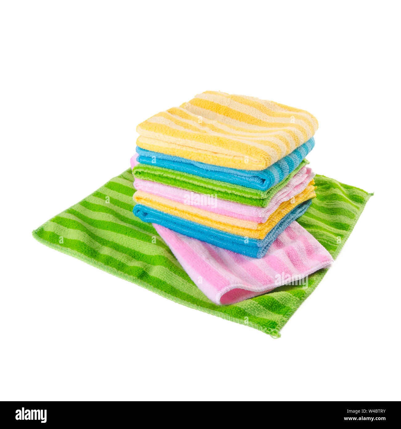 Kitchen towel on a white background Stock Photo
