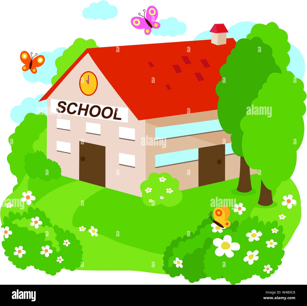 Kindergarten elementary school in Stock Vector Images Alamy