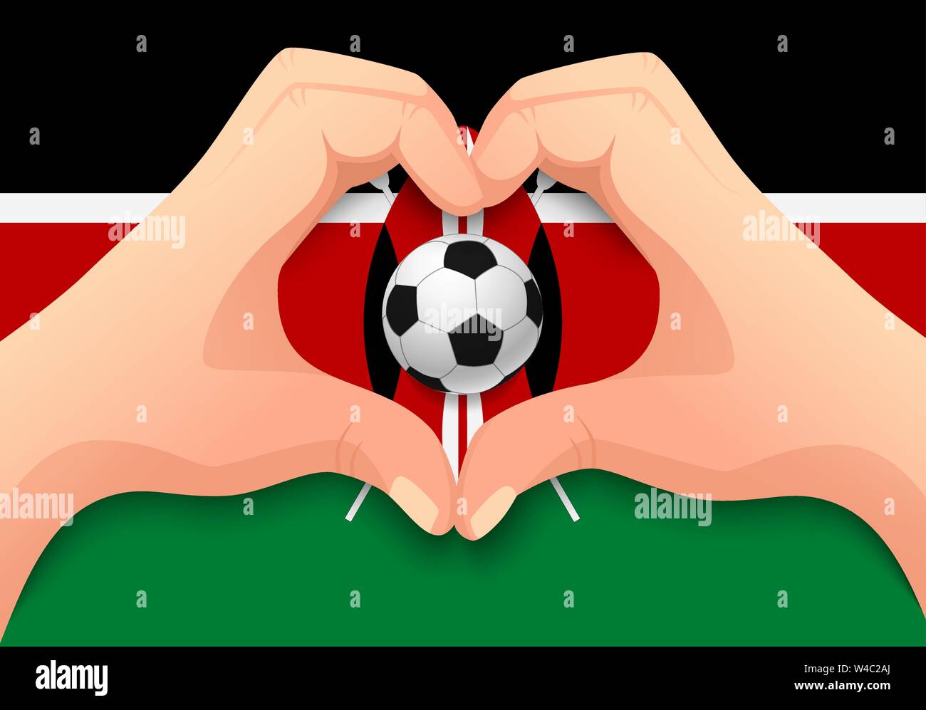 19 Kenya national football team Vector Images