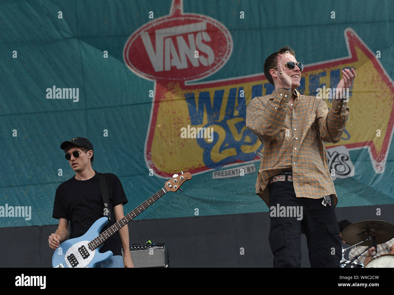 California, USA. 21st July, 2019. The Story So Far performs during the Vans  Warped Tour 25th Anniversary on July 21, 2019 in Mountain View, California.  Credit: MediaPunch Inc/Alamy Live News Stock Photo - Alamy