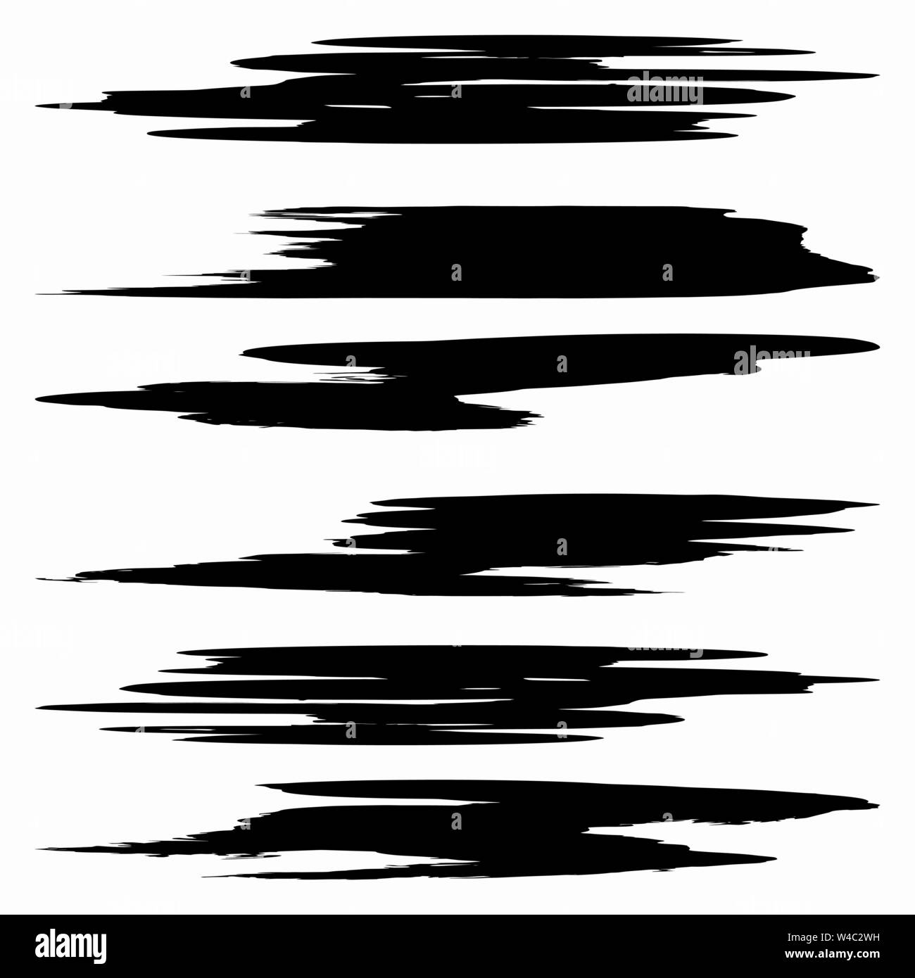 Set of grunge brush strokes Stock Vector Image & Art - Alamy