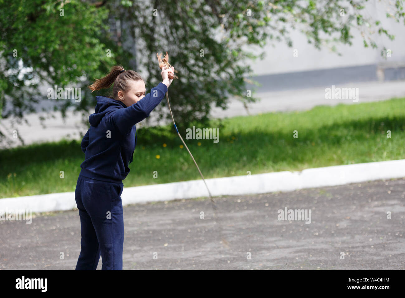 Novokuznetsk. Russia. 08.06.2019. Competitions in national games of small peoples of Siberia. Shoria, Shor. Editorial Stock Photo