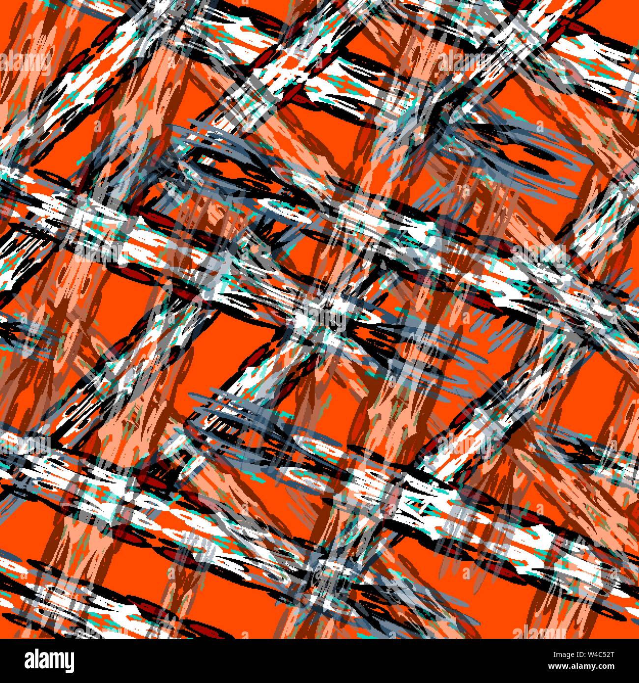 abstract elements on an orange background Stock Vector