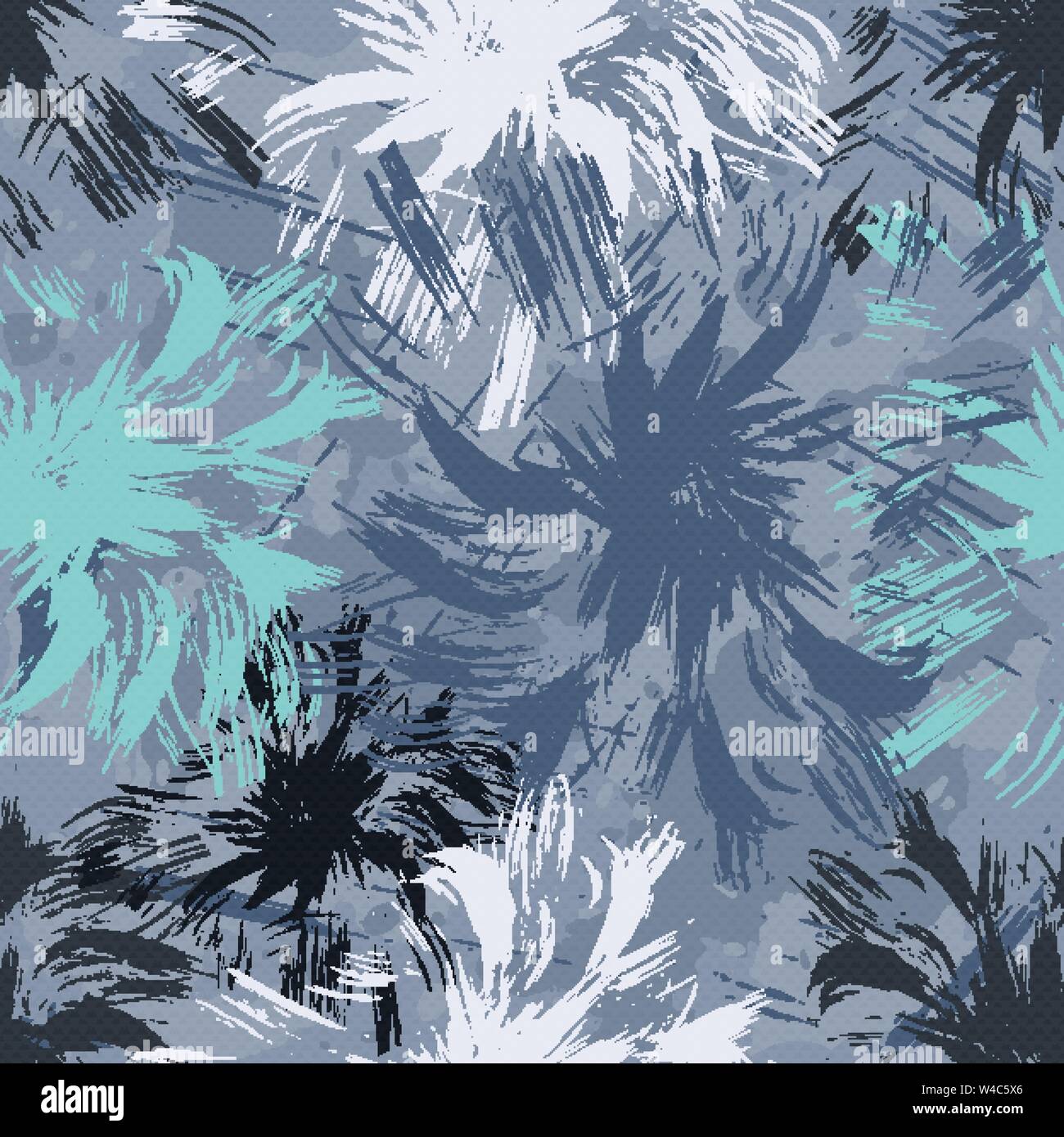 grunge colored graffiti seamless pattern Stock Vector