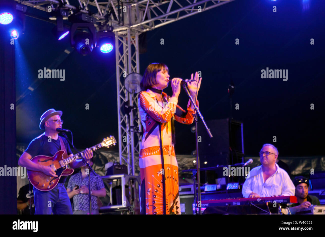 Corinne Drewery performing with Swing Out Sister on Stage 2, Day 1, of the  OnBlackheath Music Festival 2019 Stock Photo - Alamy