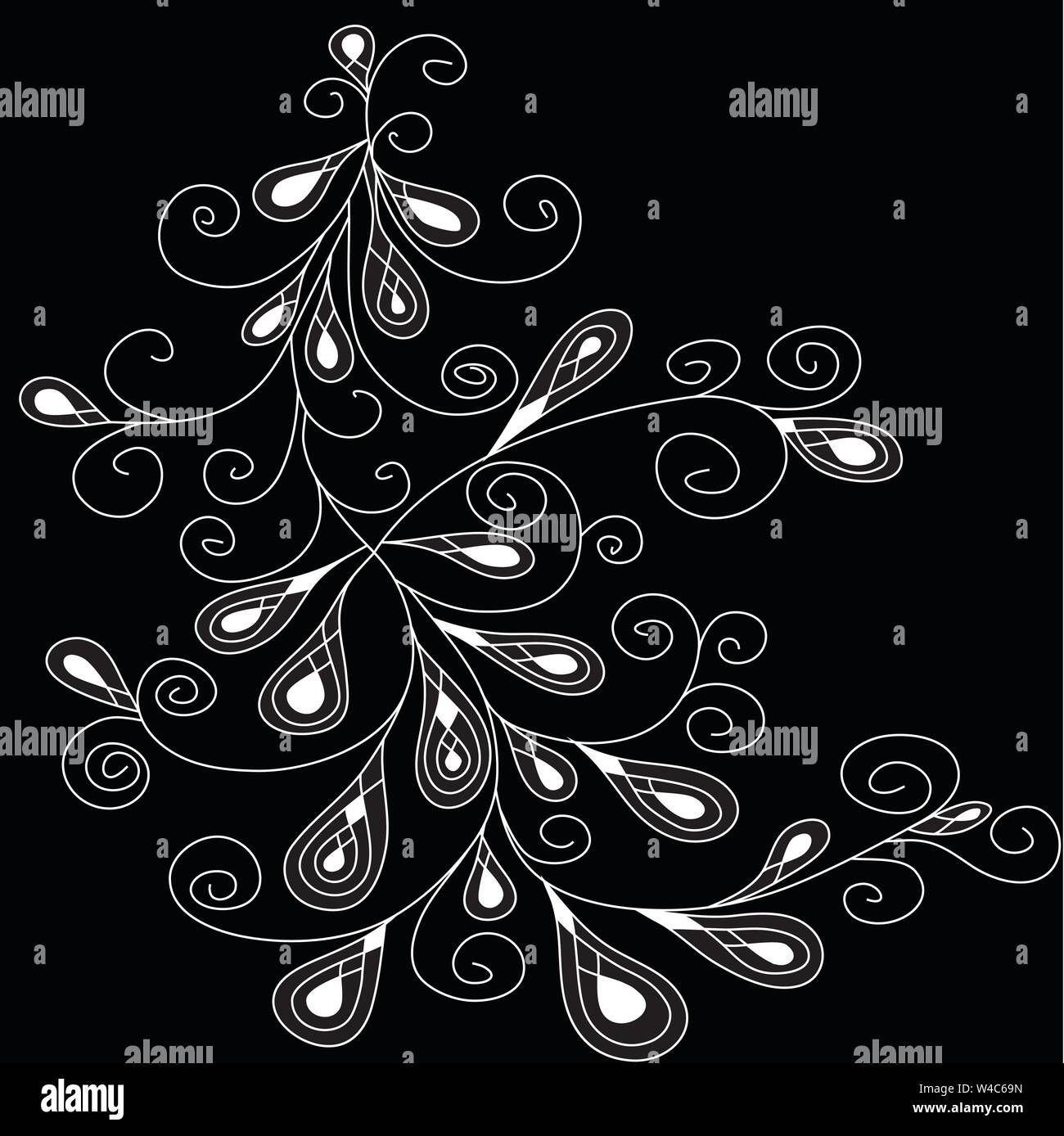 Victorian wallpaper green Stock Vector Images - Alamy