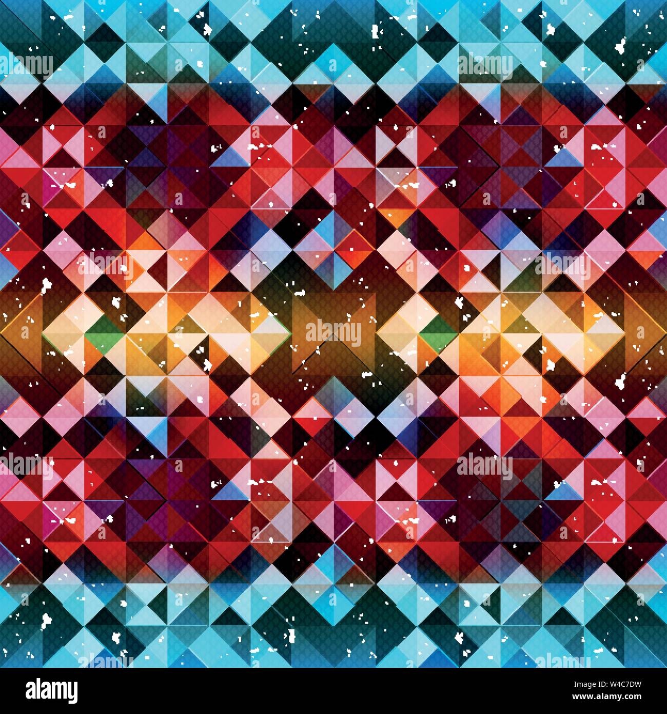 Beautiful seamless pattern of colored pixels Stock Vector Image & Art ...