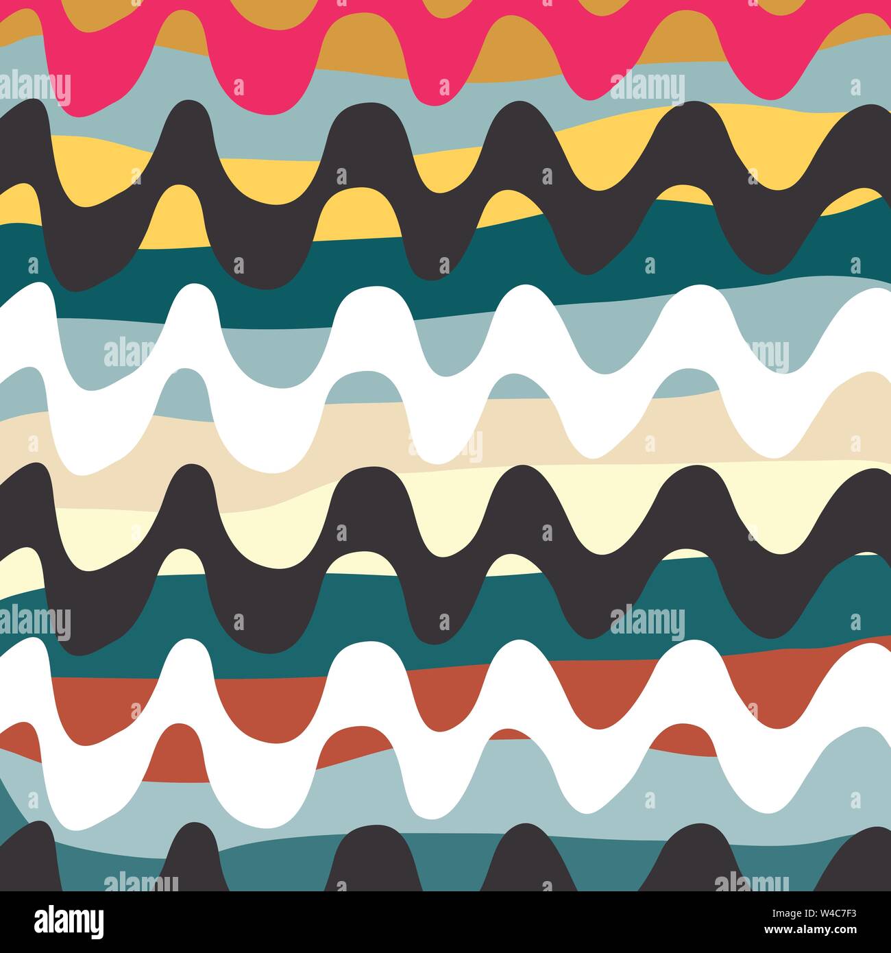 brightly colored lines Graffiti on a black background vector illustration Stock Vector