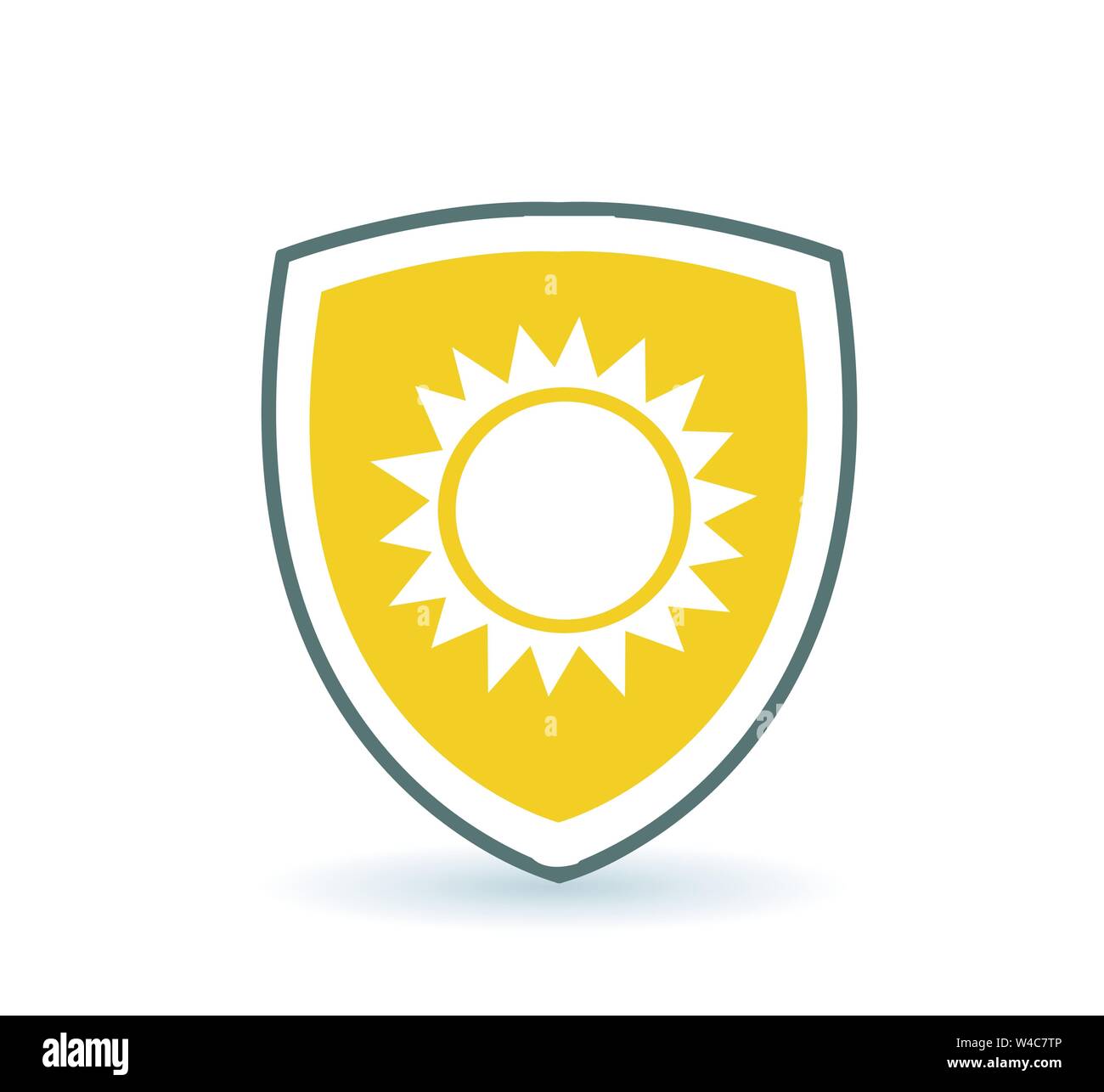 sun protection shield vector illustration Stock Vector Image & Art Alamy
