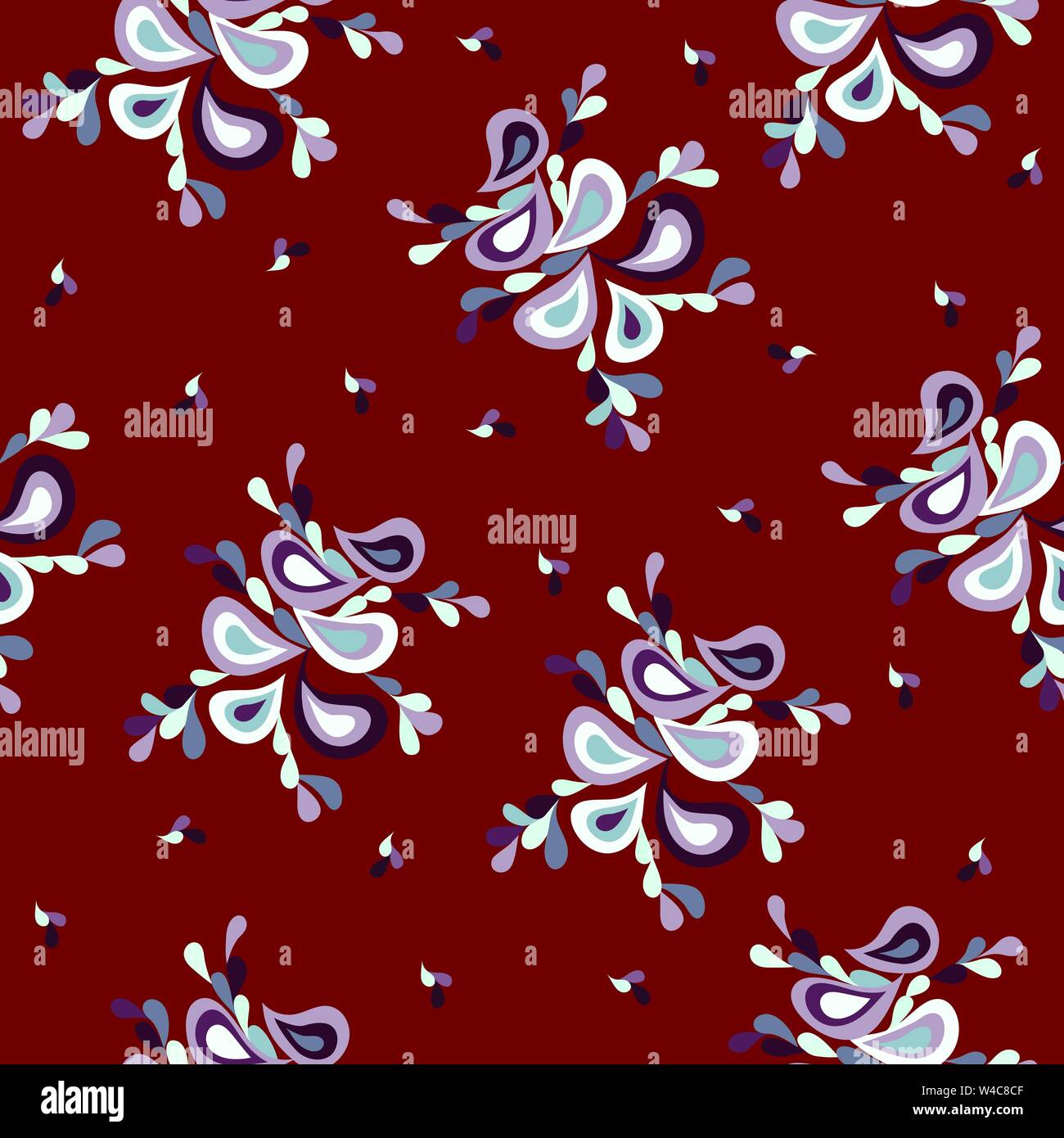petals red retro pattern Stock Vector Image & Art - Alamy