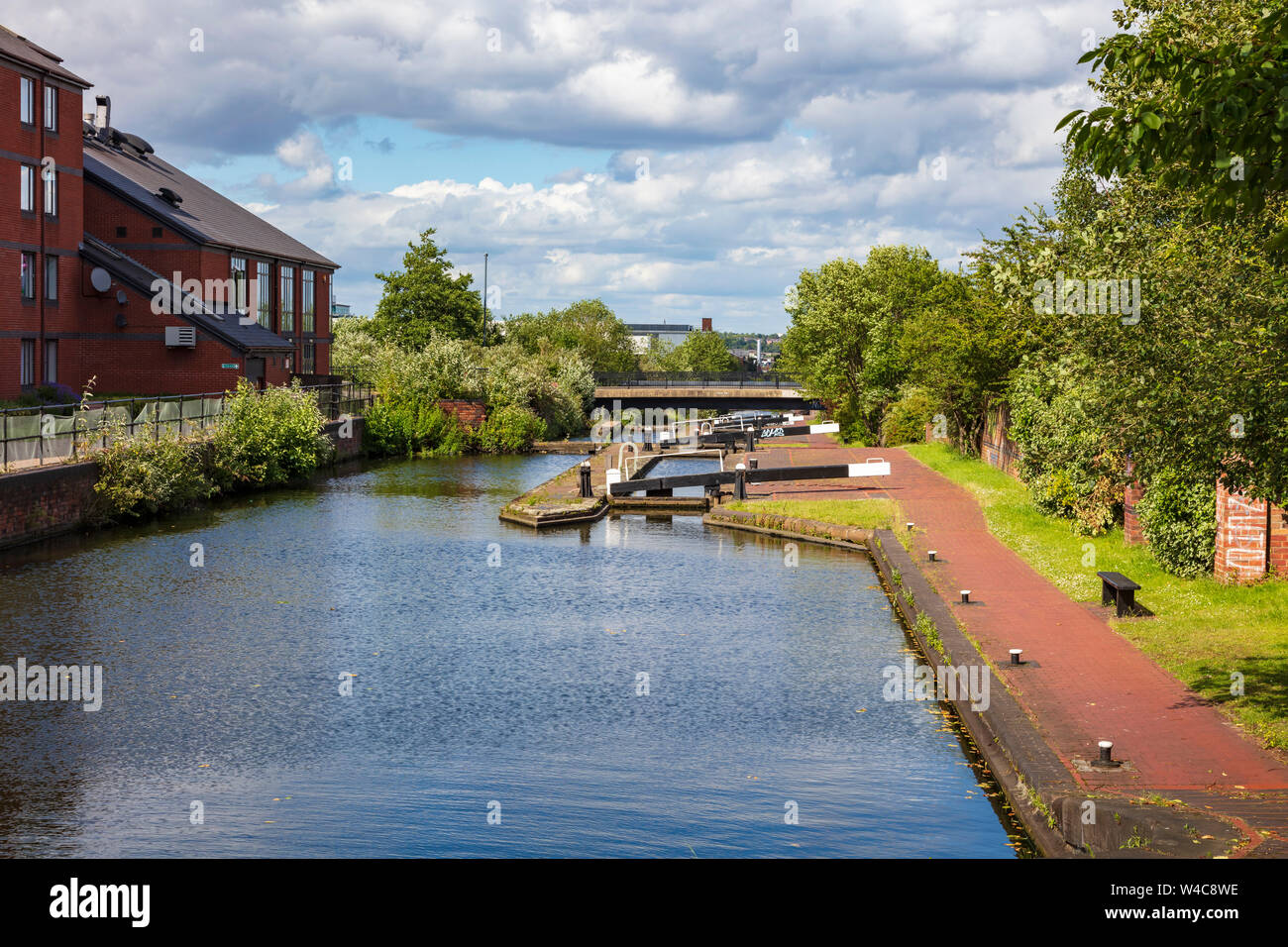 Hotel Campanile Birmingham on the Birmingham and Fazeley Canal by Aston Locks on Richard Street, Birmingham, UK Stock Photo