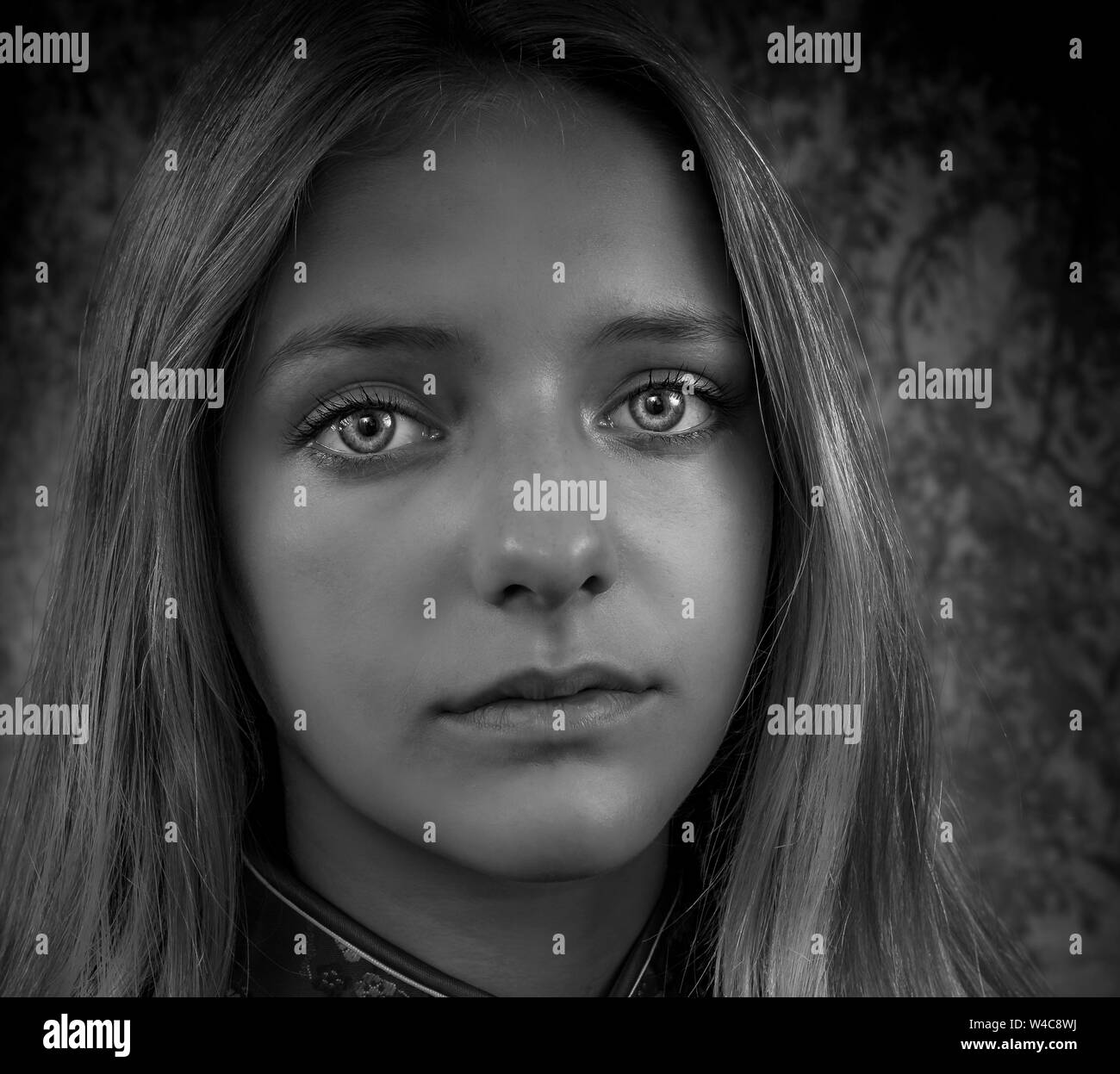Young Blond Girl Stock Photo Alamy