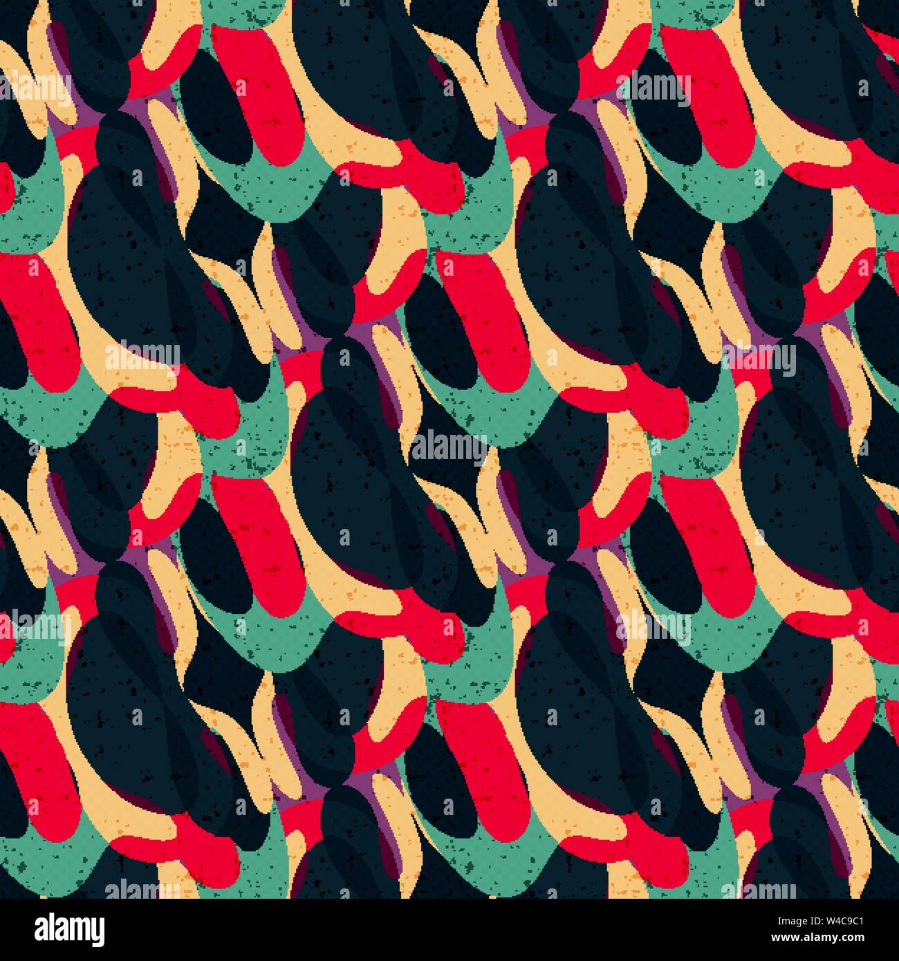 Graffiti abstract seamless pattern grunge effect vector illustration Stock Vector