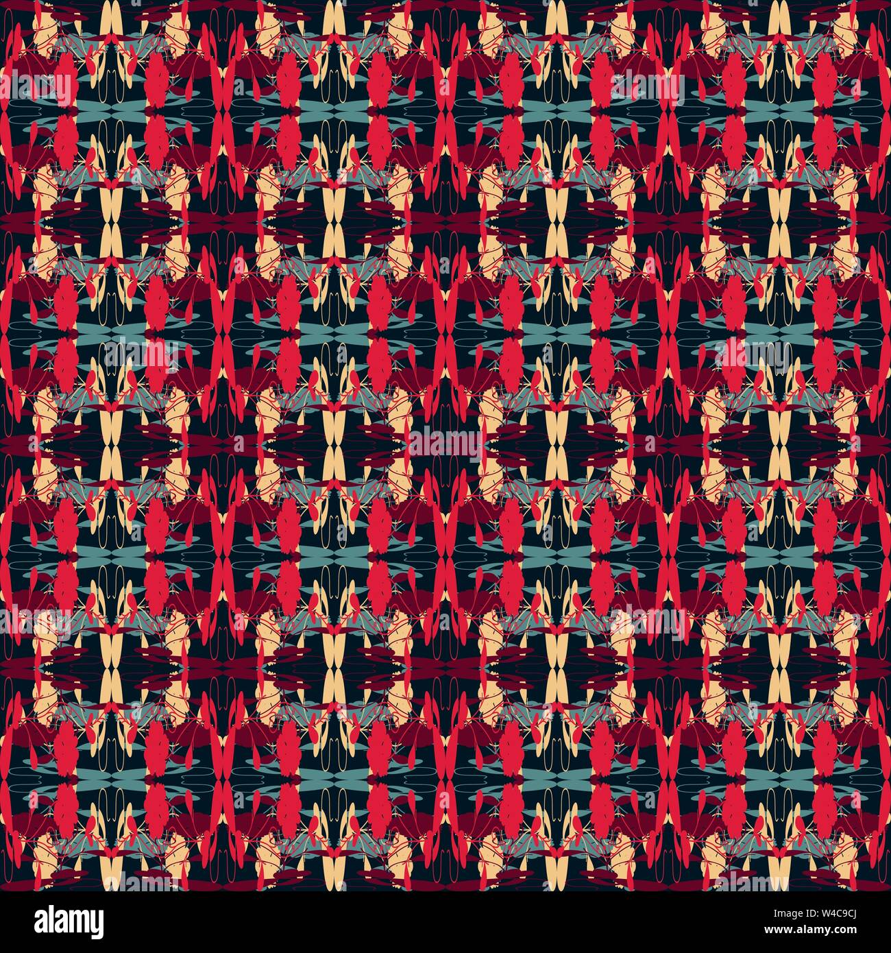 beautiful seamless pattern.decorative elements vector illustration Stock Vector