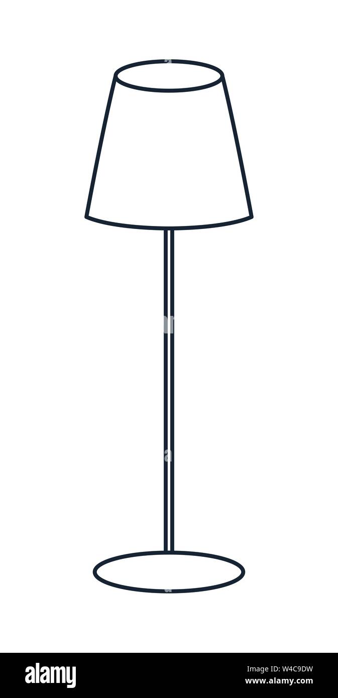 lamp stand on white background vector illustration Stock Vector Image & Art Alamy