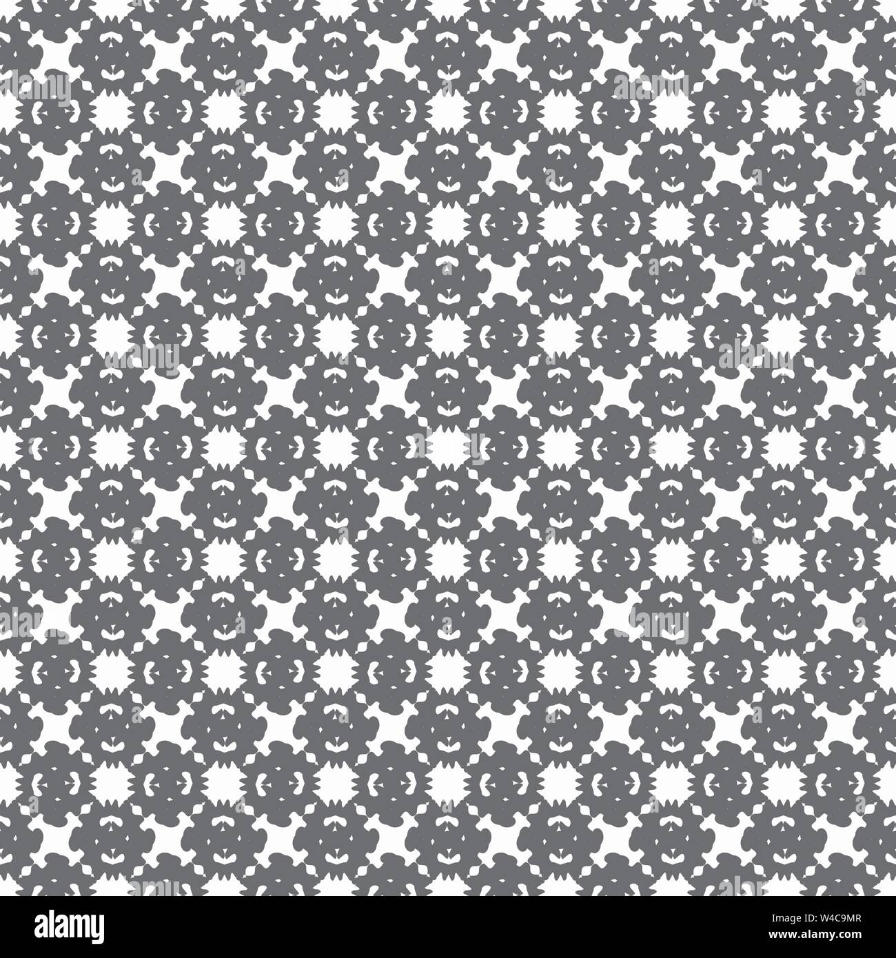 gray abstract objects on a light background seamless pattern Stock Vector