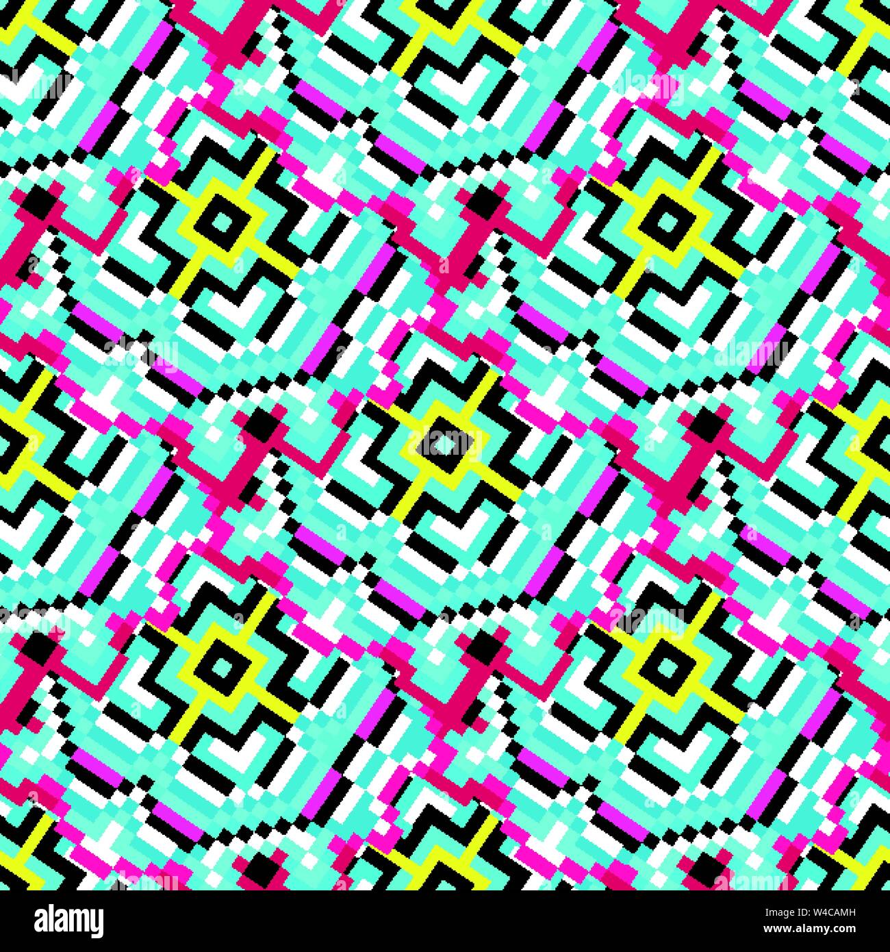 small colored polygons on a beautiful background seamless pattern Stock Vector