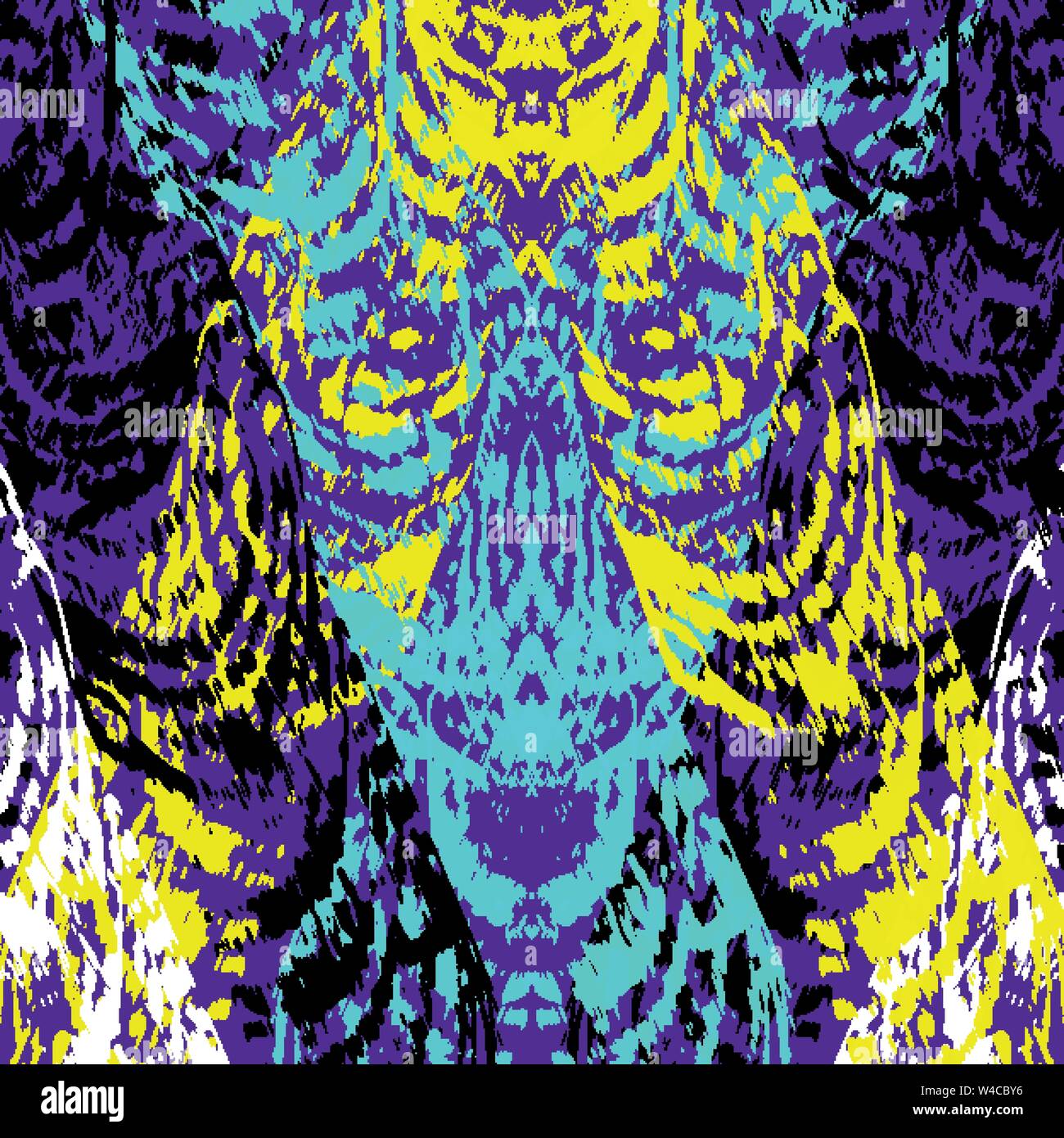 colored lines Graffiti pattern on a black background vector illustration Stock Vector