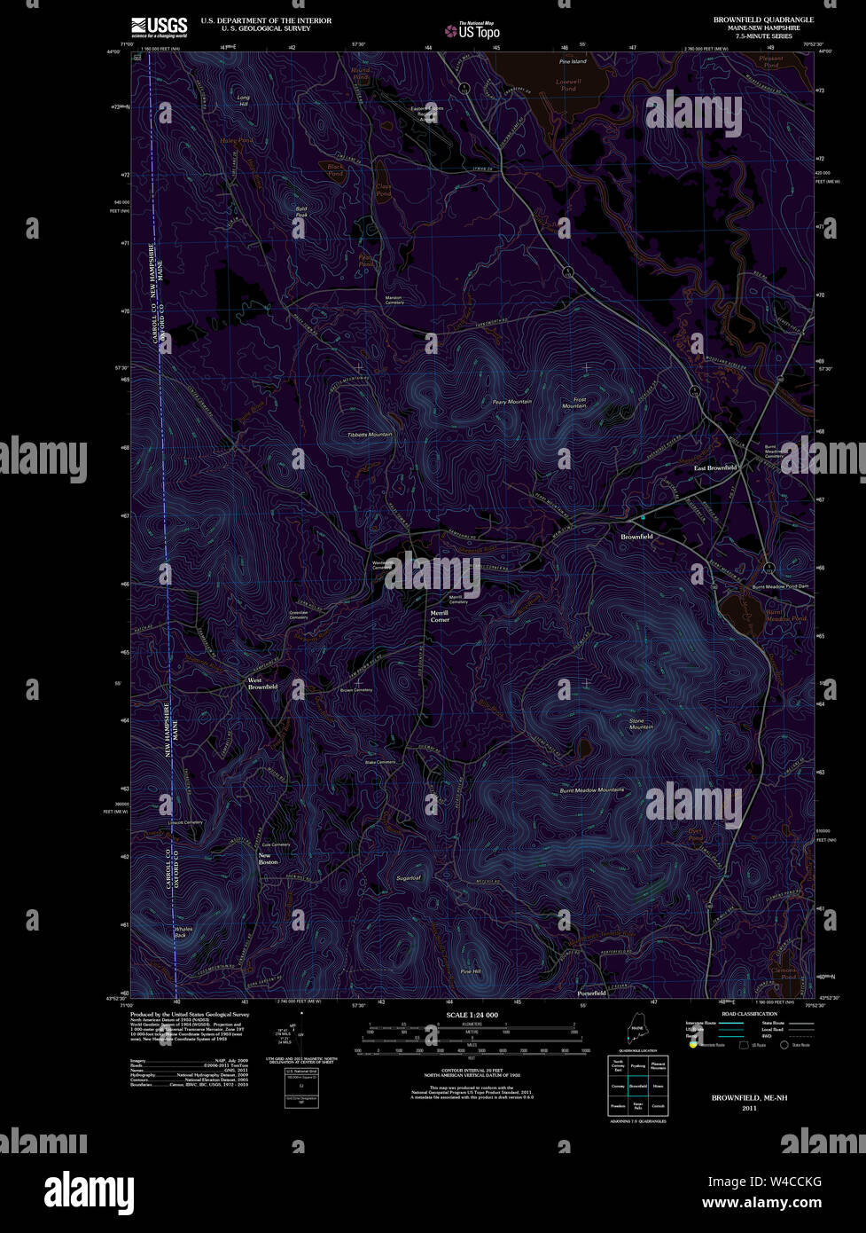 Maine USGS Historical Map Brownfield 20110906 TM Inversion Restoration