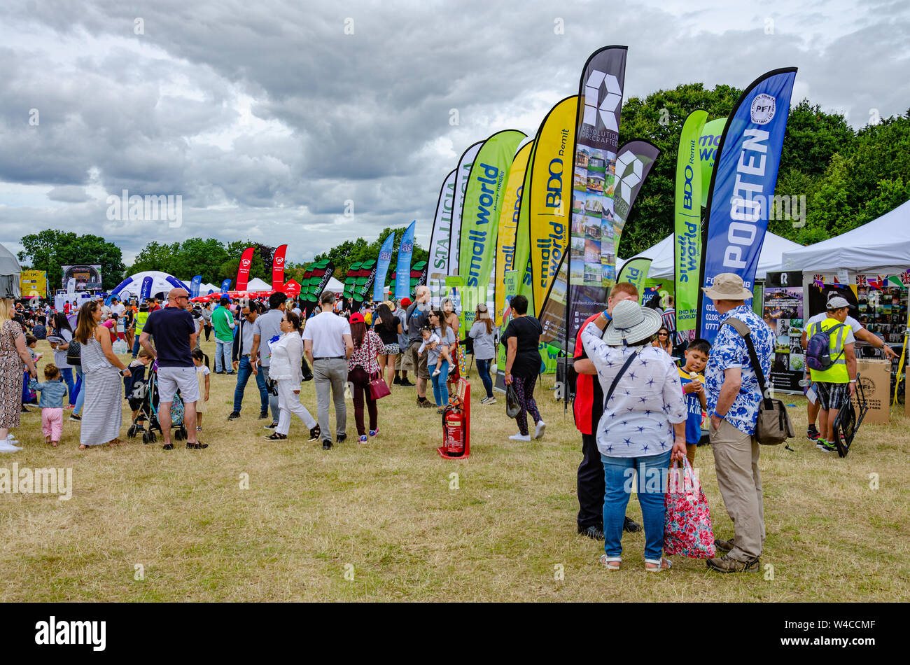 London, UK - July 21st 2019: The Barrio Fiesta 2019 took place on Apps Court Farm at Walton-on-Thames. An annual festival celebrating Filipino culture Stock Photo