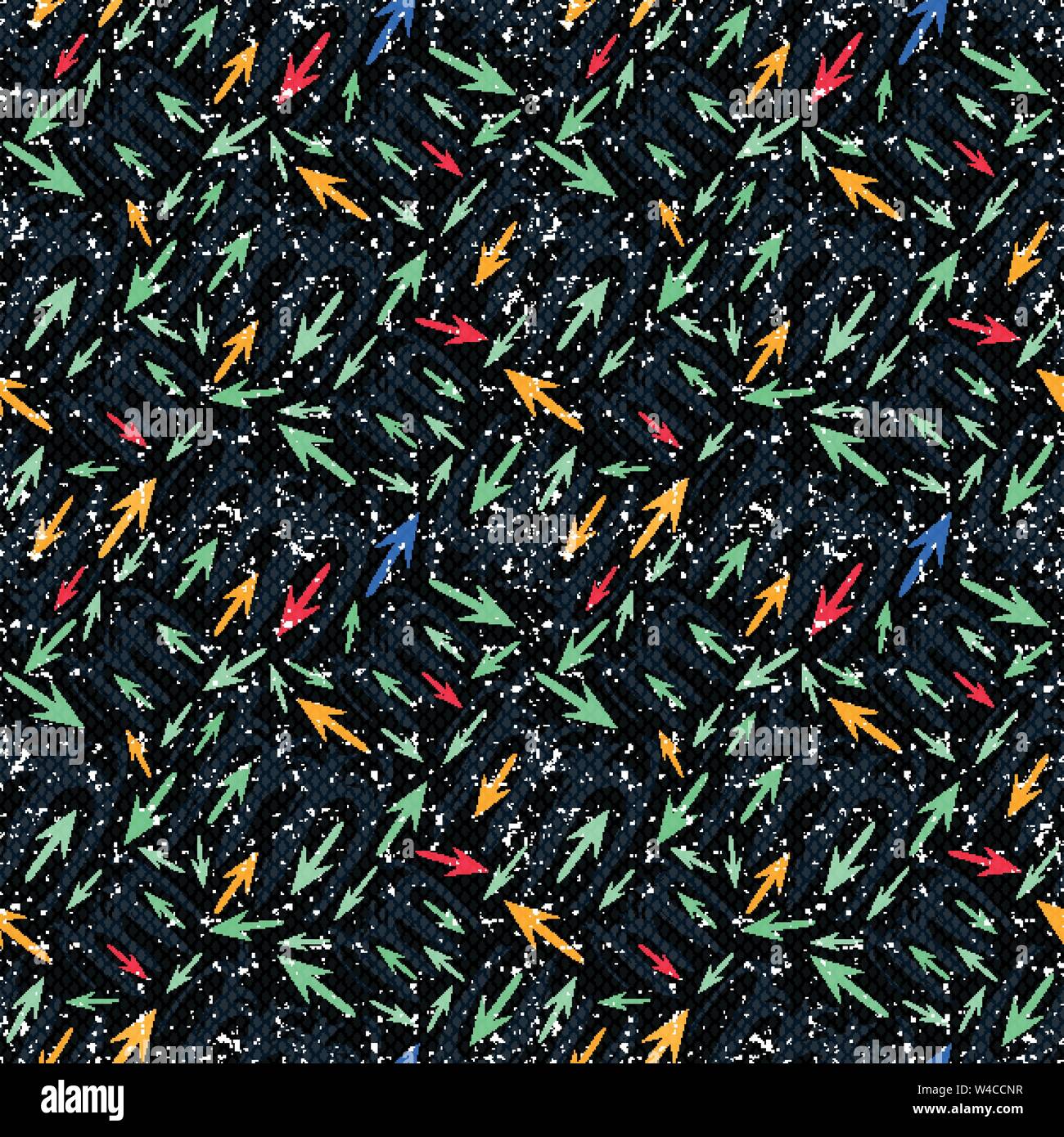 graffiti colored polygons seamless pattern Stock Vector