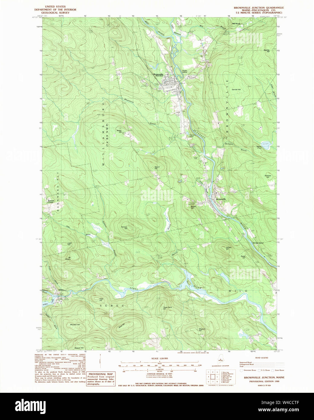 Historical map of Brownville Junction