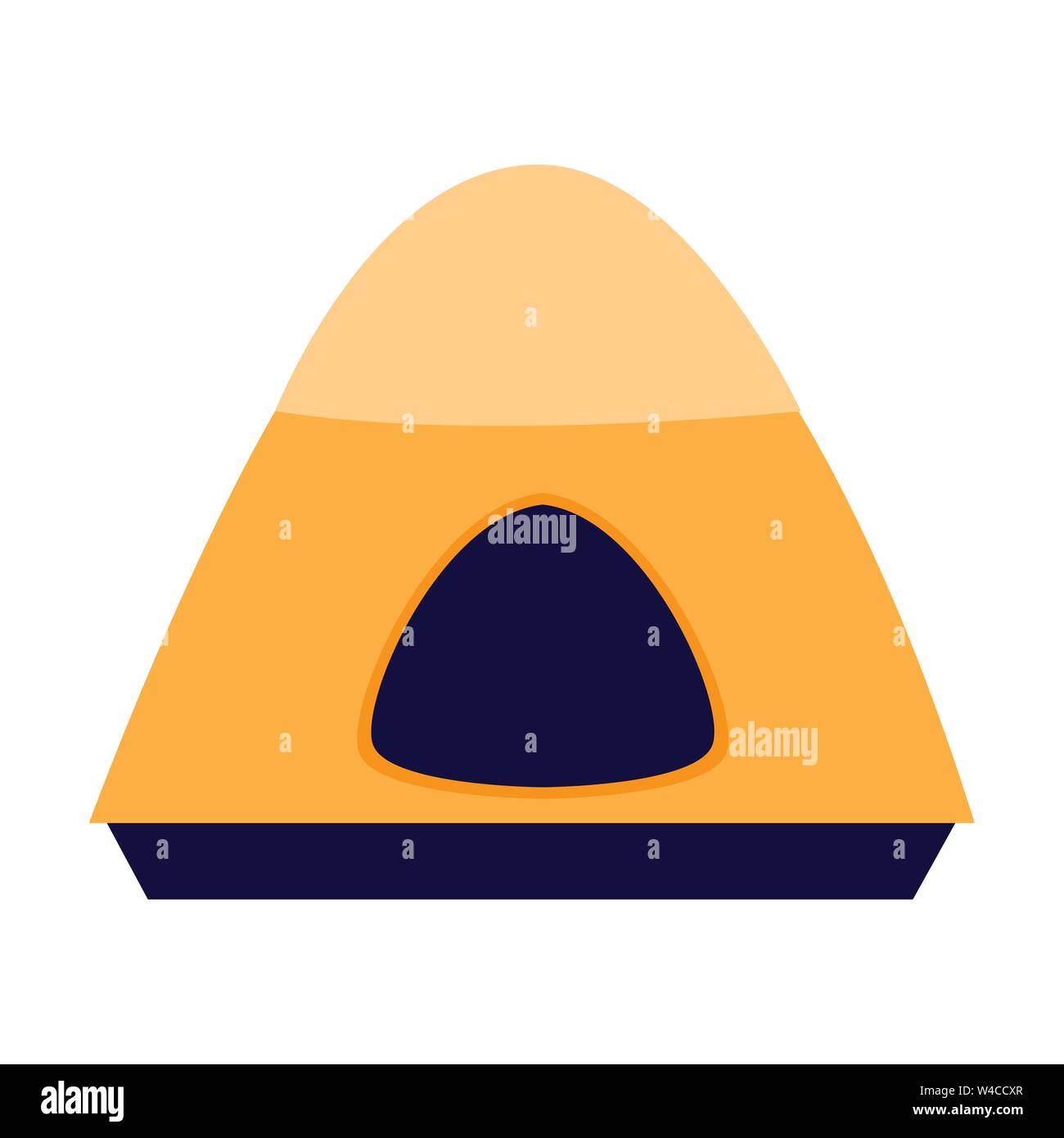 camp tent equipment on white background vector illustration Stock ...