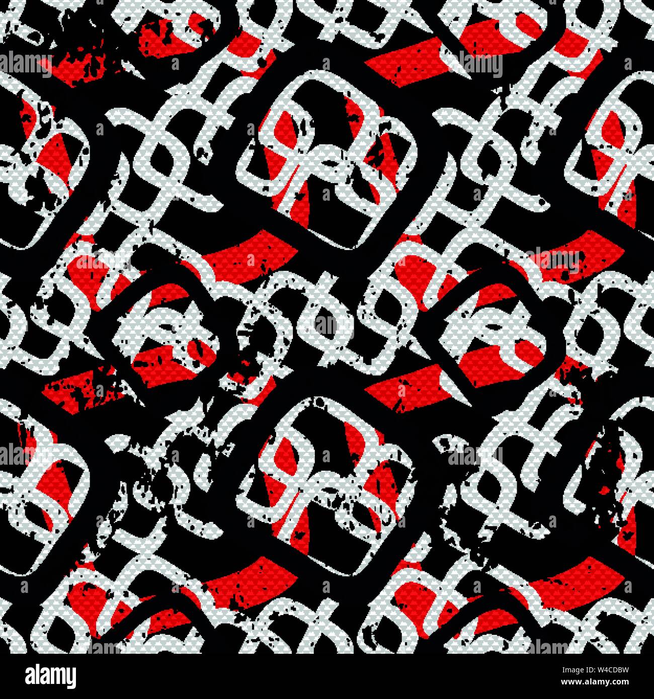 Graffiti abstract seamless pattern grunge effect vector illustration ...