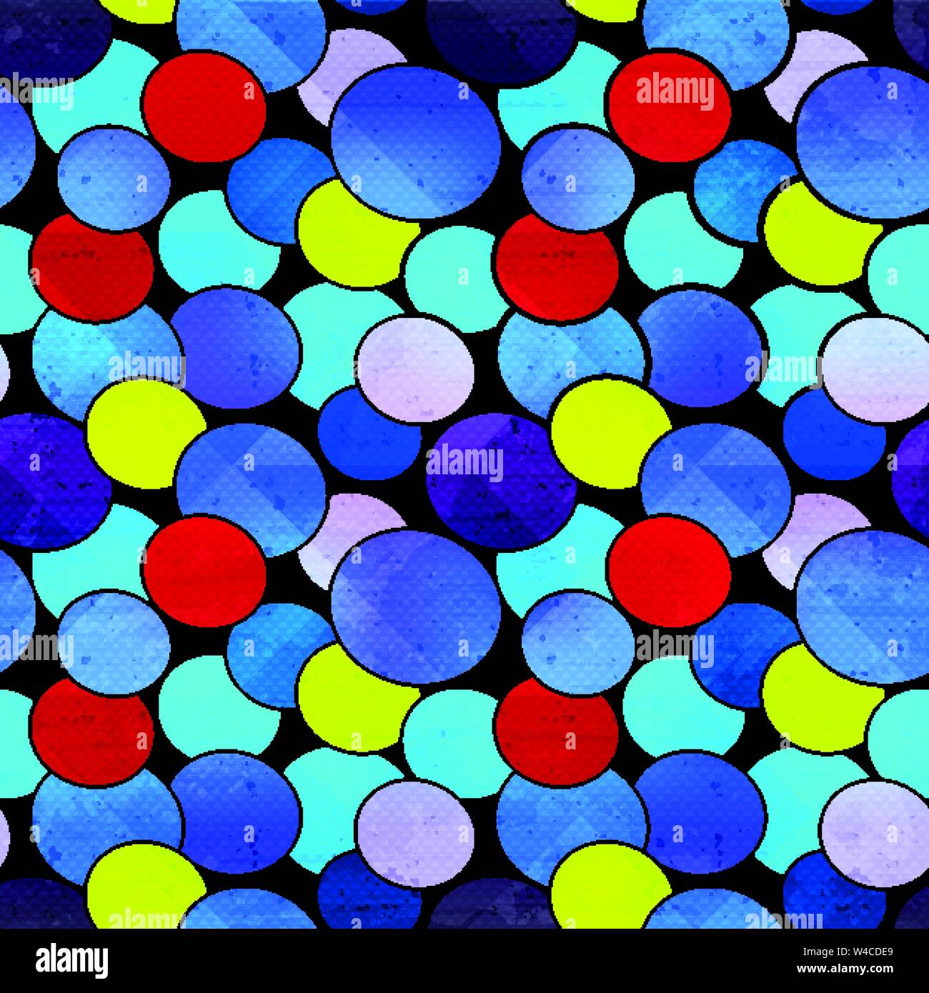 graffiti colored small circles grunge texture seamless pattern Stock Vector