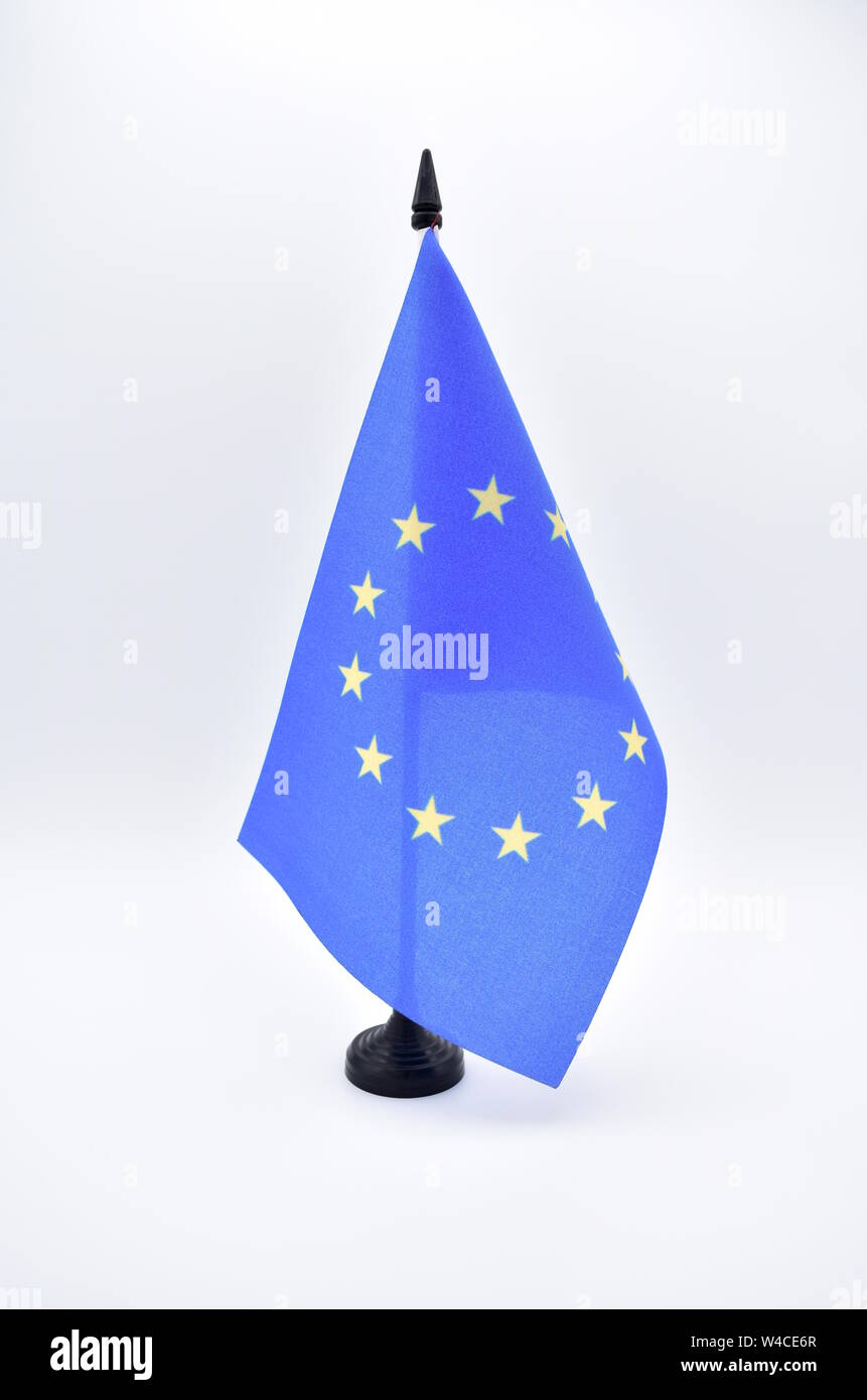 Flag of the European Union isolated on a white background Stock Photo ...