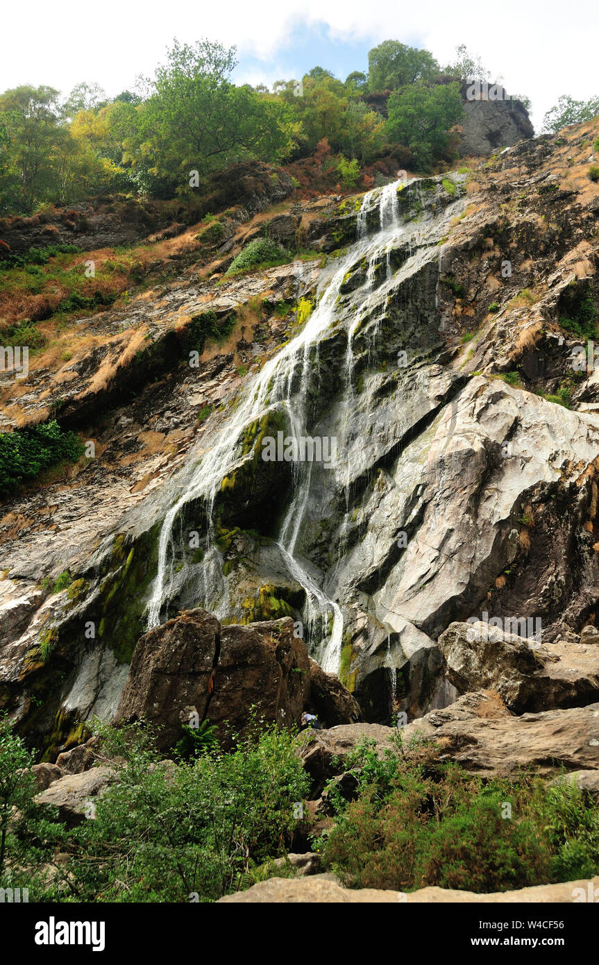 Waterfall in Enniskerry, Wicklow, Ireland Stock Photo