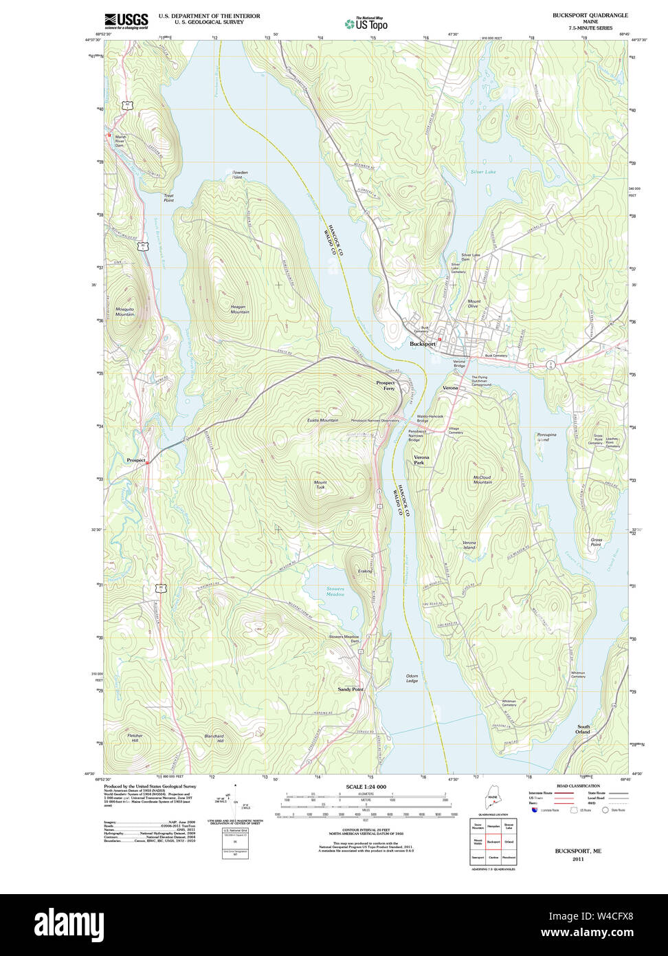 Bucksport map Cut Out Stock Images & Pictures Alamy