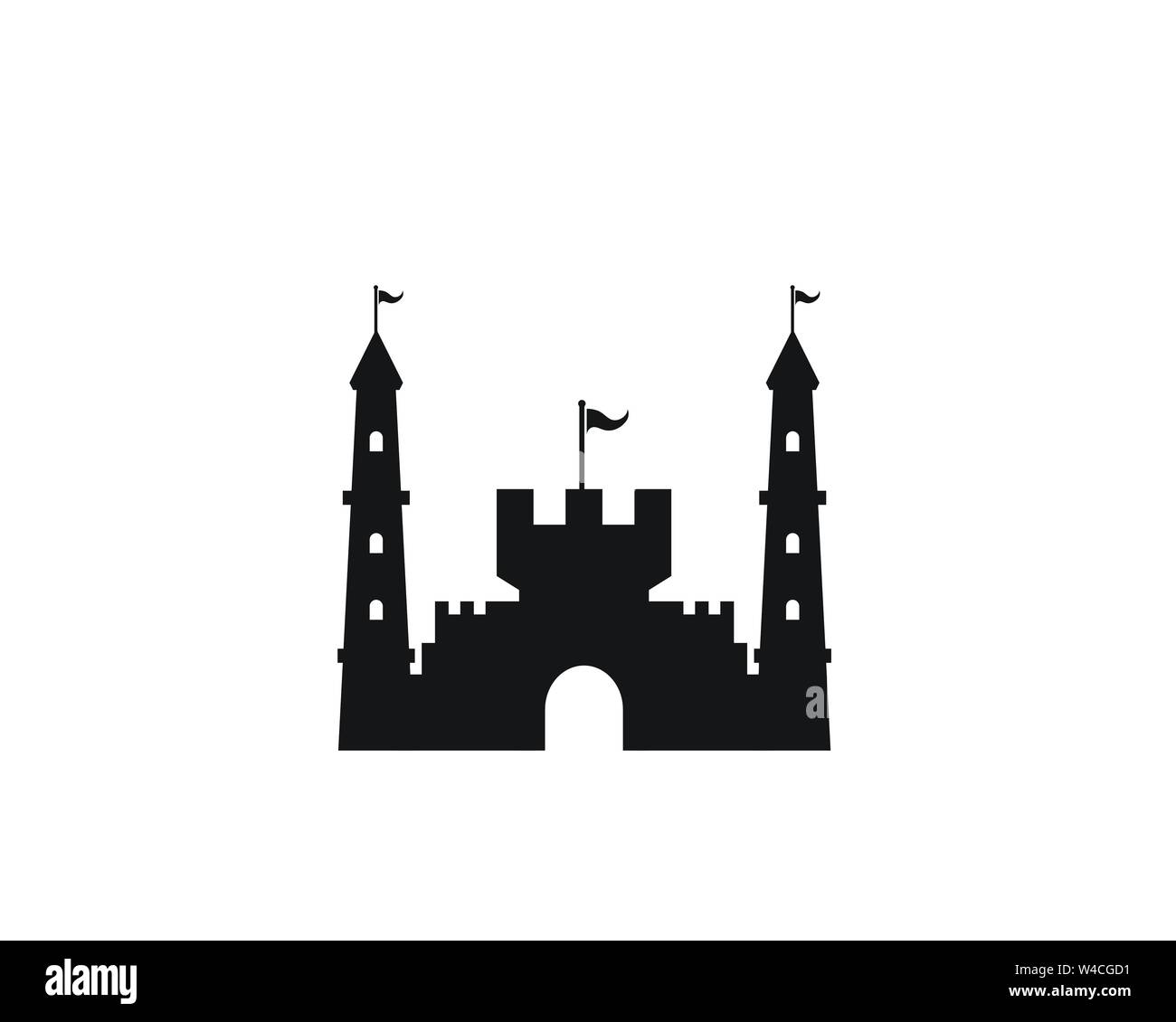 Castle vector illustration icon Template design Stock Vector Image ...