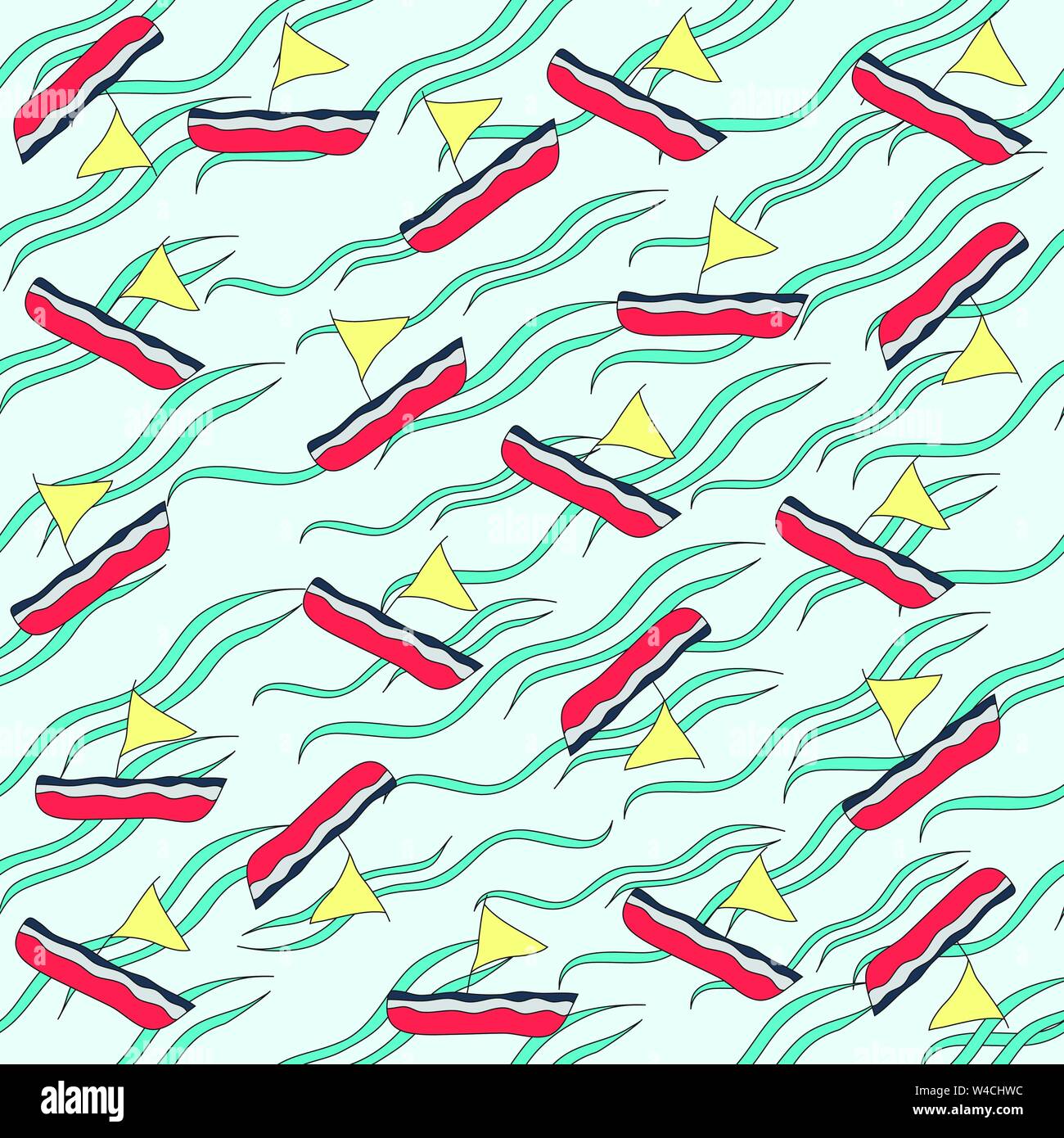 Yacht wheel sea waves Stock Vector Images - Alamy