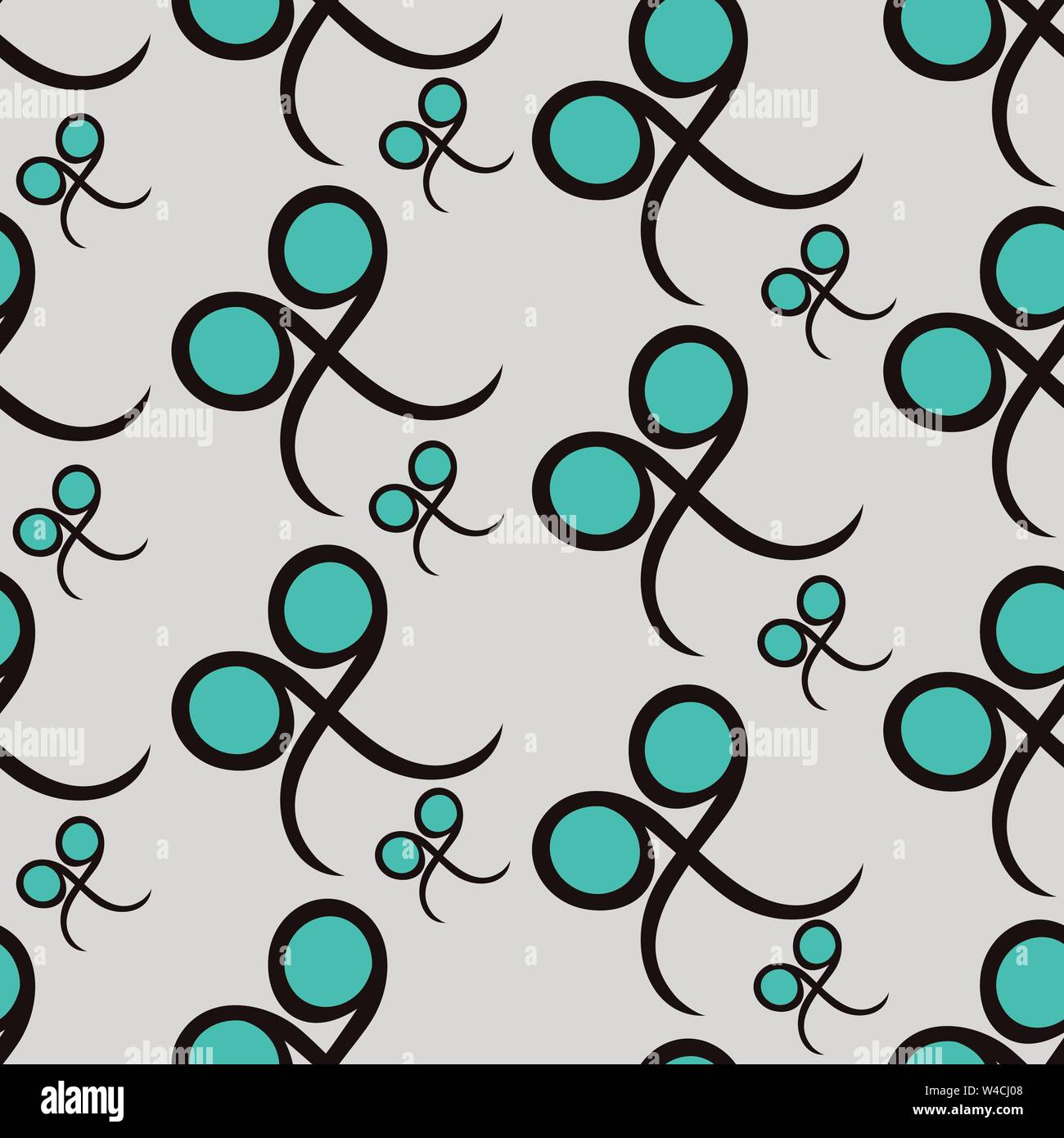 circles and lines vector seamless pattern Stock Vector Image & Art - Alamy