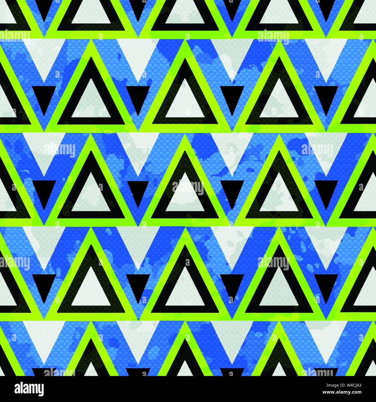 colored polygons on a dark background. Seamless geometric pattern. vector illustration Stock Vector