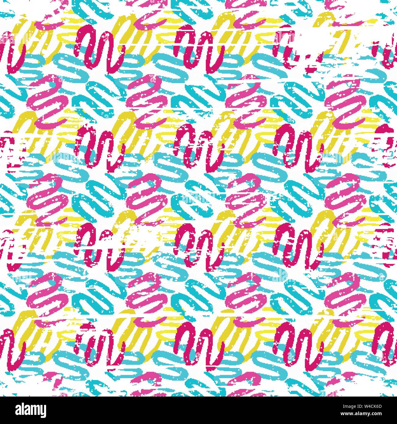 Graffiti bright seamless pattern on a white background vector illustration Stock Vector