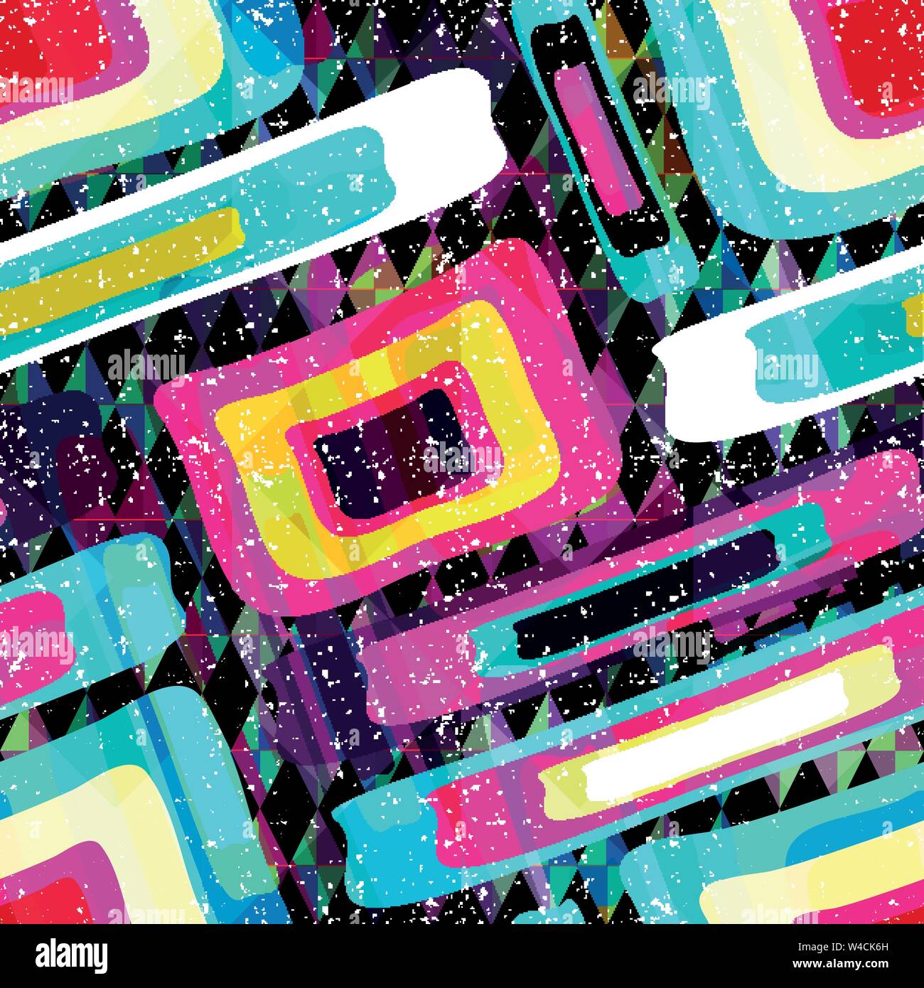 Graffiti abstract color seamless background Stock Vector