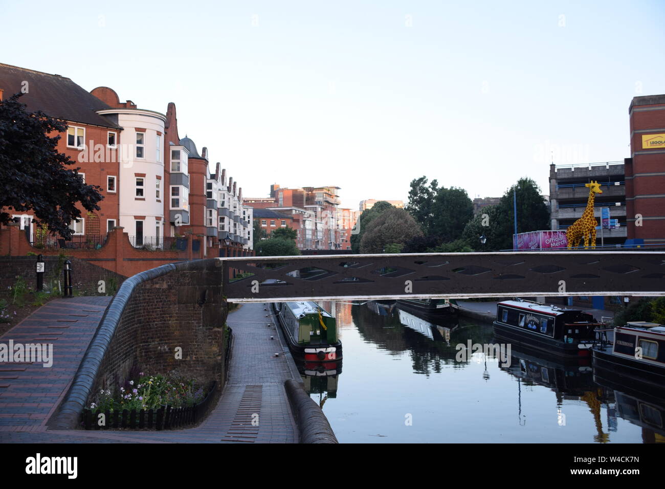 Birmingham England Canals Cityscape Stock Photo