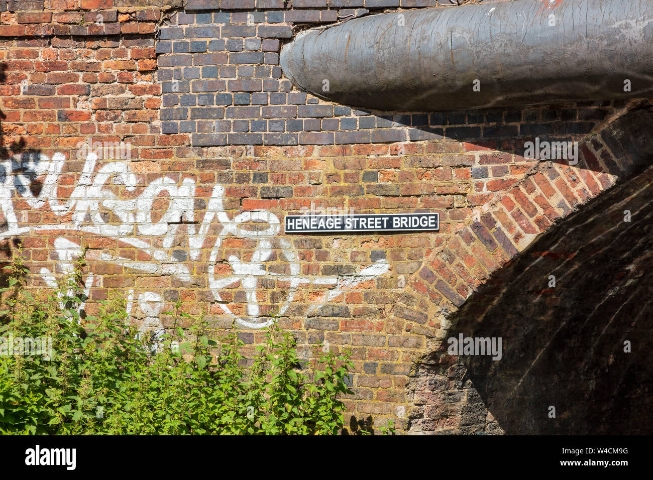 Heneage street bridge sign hi-res stock photography and images - Alamy