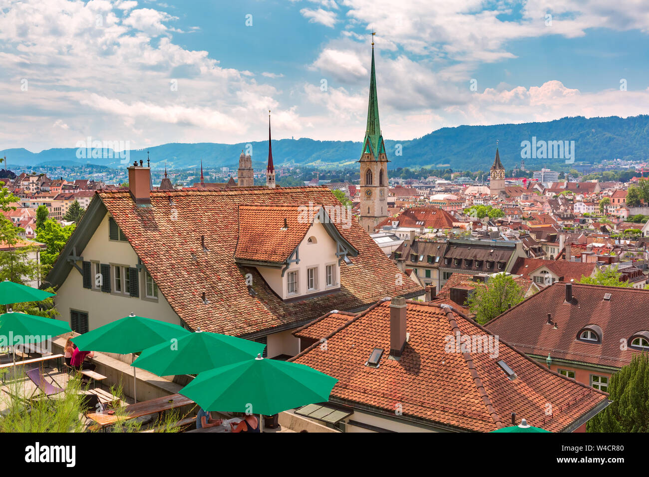 Zurich, the largest city in Switzerland Stock Photo Alamy