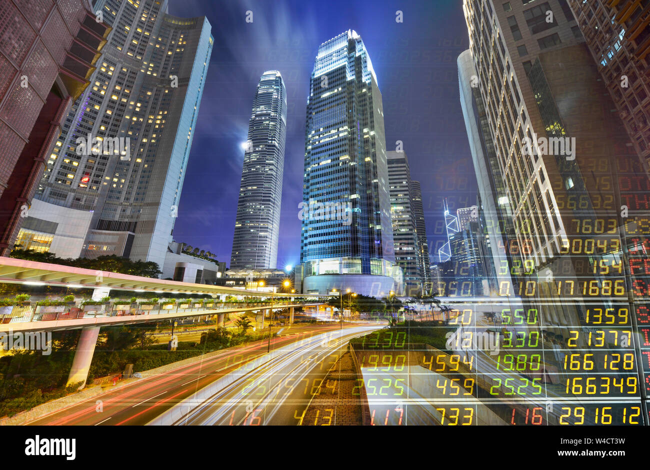 Cityscape modern office buildings in central Hong Kong Stock Photo - Alamy