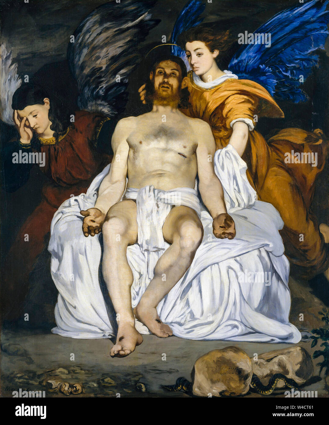 Edouard Manet, The Dead Christ with Angels, painting, 1864 Stock Photo