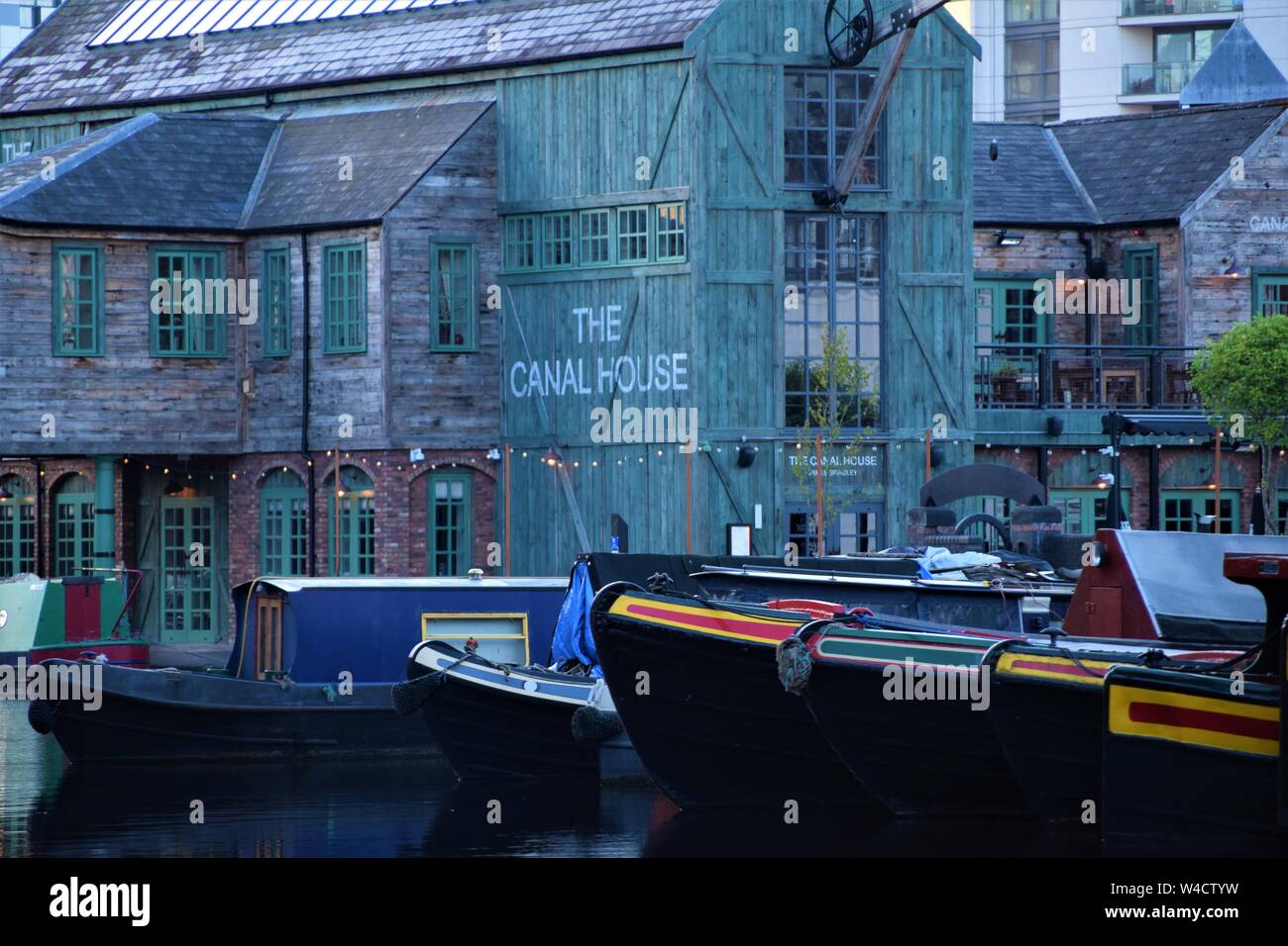 Birmingham England Canal Photography Stock Photo