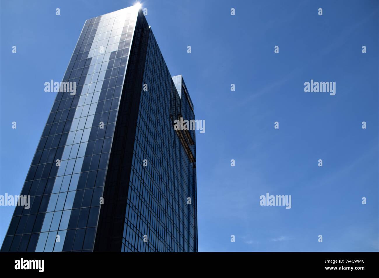 Architecture building against the blue sky background Stock Photo - Alamy