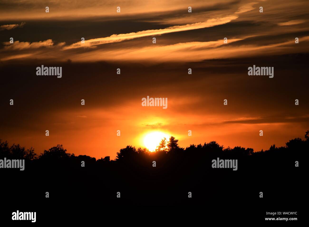 Colorful sunset sky Stock Photo - Alamy